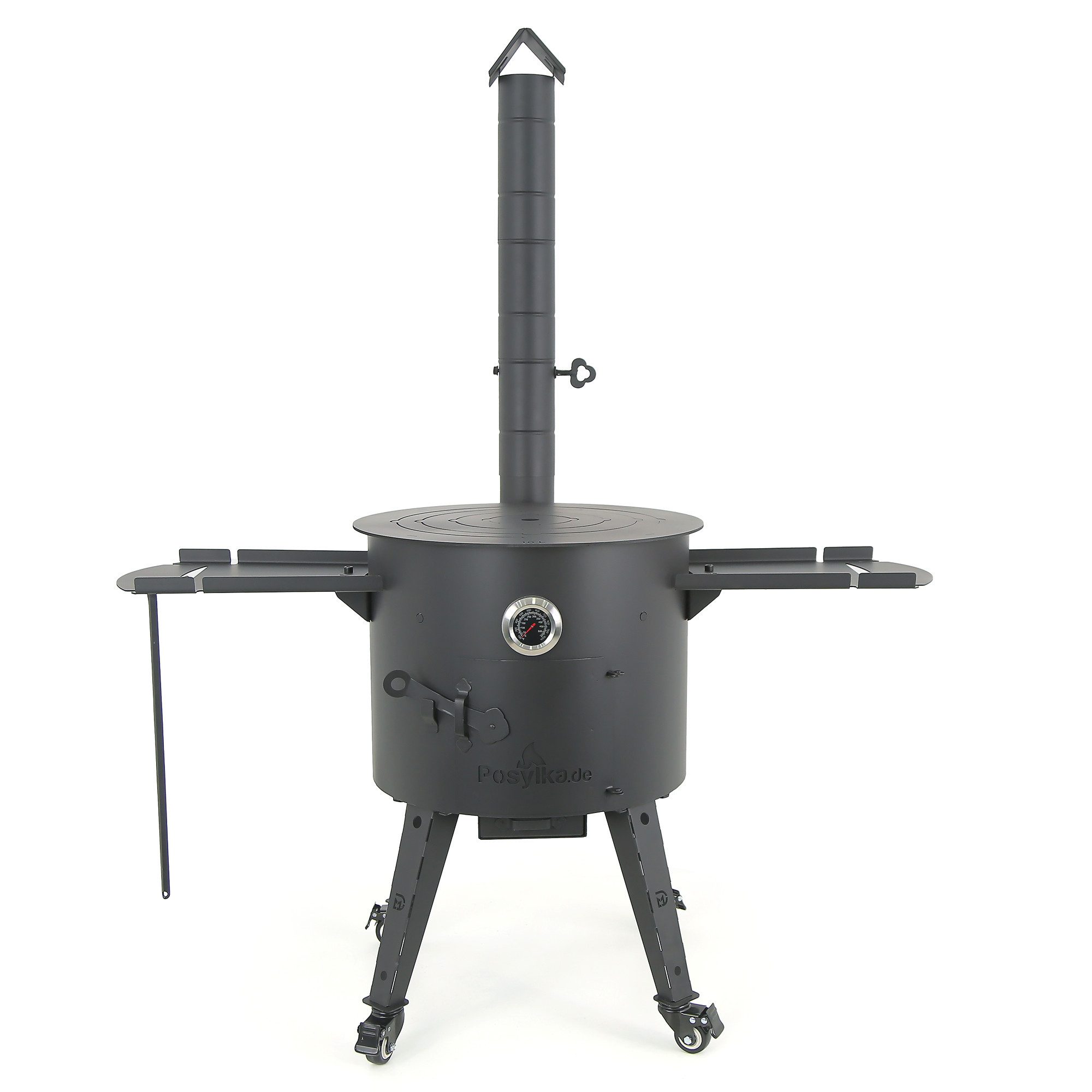 Posylka.de Feuerstelle Utschak Ø 44 cm 4 Rollen 2 Tische ohne Platte 27,1 kg Gulaschkanone, (8-St)