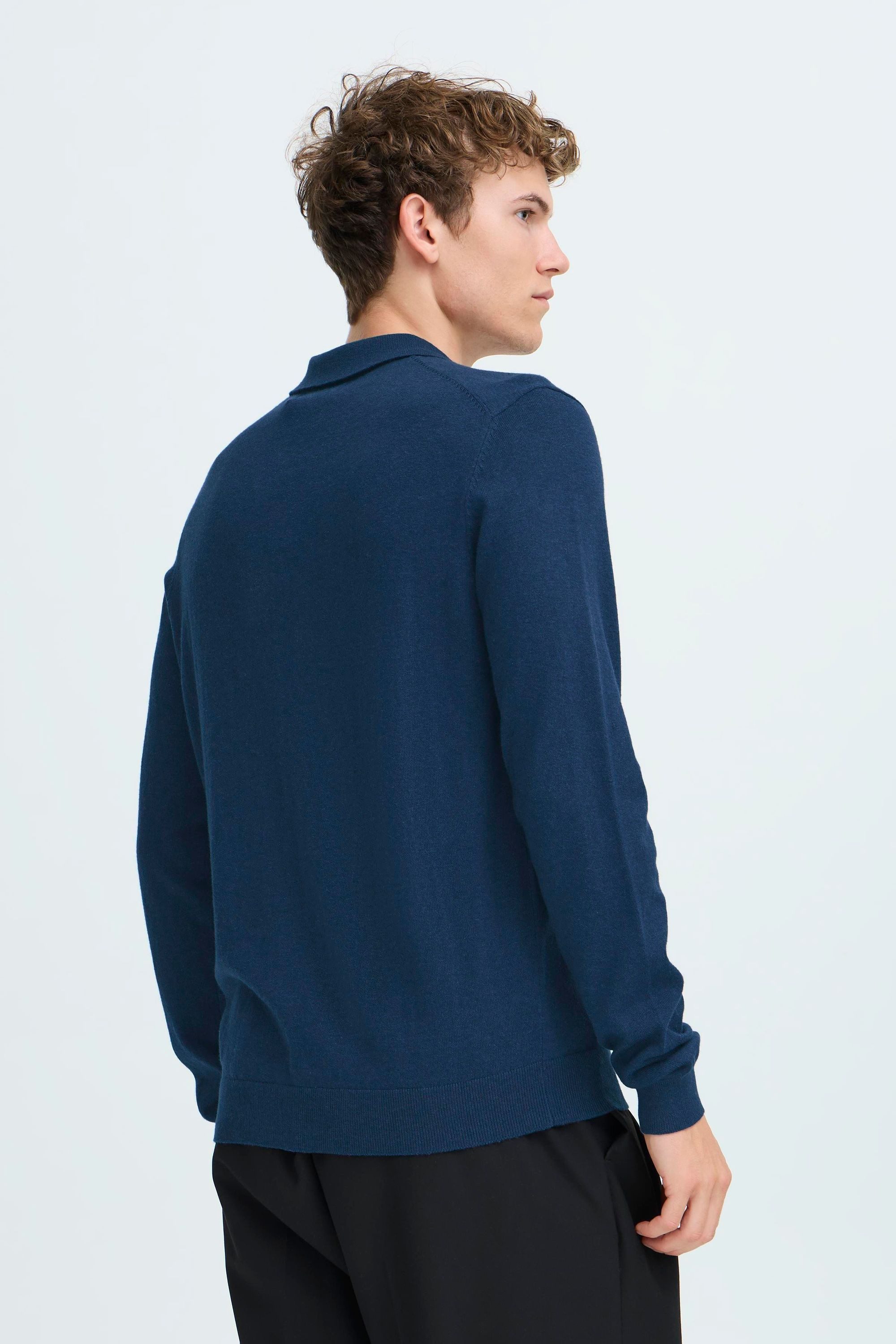 Casual Friday Strickpullover CFFrode Modisches Polo-Longsleeve