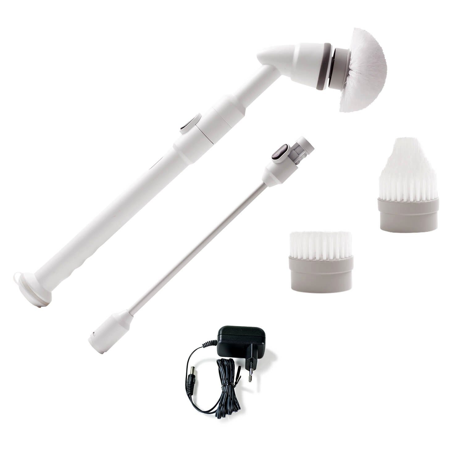 Genius Akku-Oberflächenbürste Genius - Turbo Scrub Set 5-tlg Elektrische Universal-Reinigungsbürste