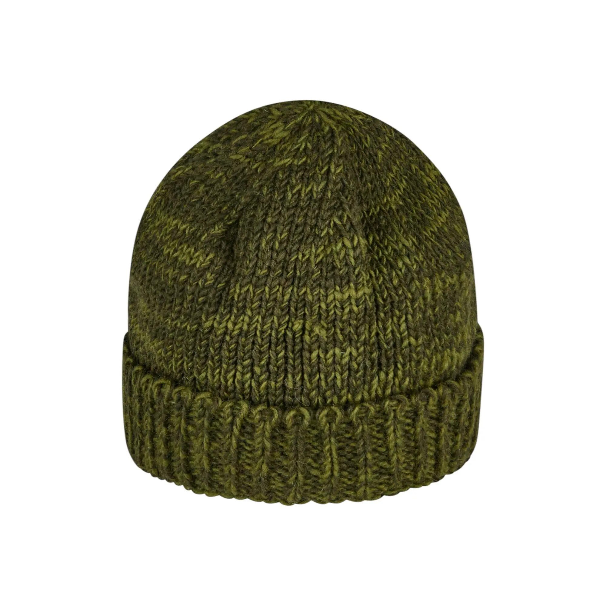 THC Natural Line Strickmütze THC Schafwoll Rollcap 720 grün (1 Stück, 1-St., 1 Stück) Innenfutter: Fleece