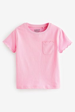 Next T-Shirt Kurzärmliges T-Shirt mit Bogensaum im 3er-Pack (3-tlg)