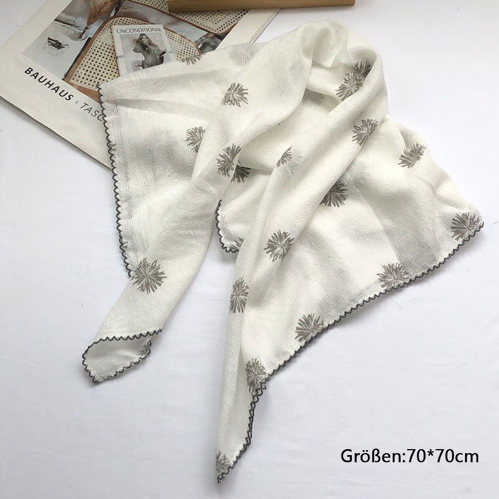 Seidenschal SCRTD Protection,Accessoires Weiß Sun & Cotton Schal,Vintage Linen Comfort