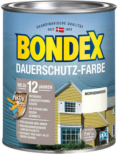 Bondex Wetterschutzfarbe DAUERSCHUTZ-FARBE, für Außen und Innen, Wetterschutz mit Aktiv Pro Langzeitformel