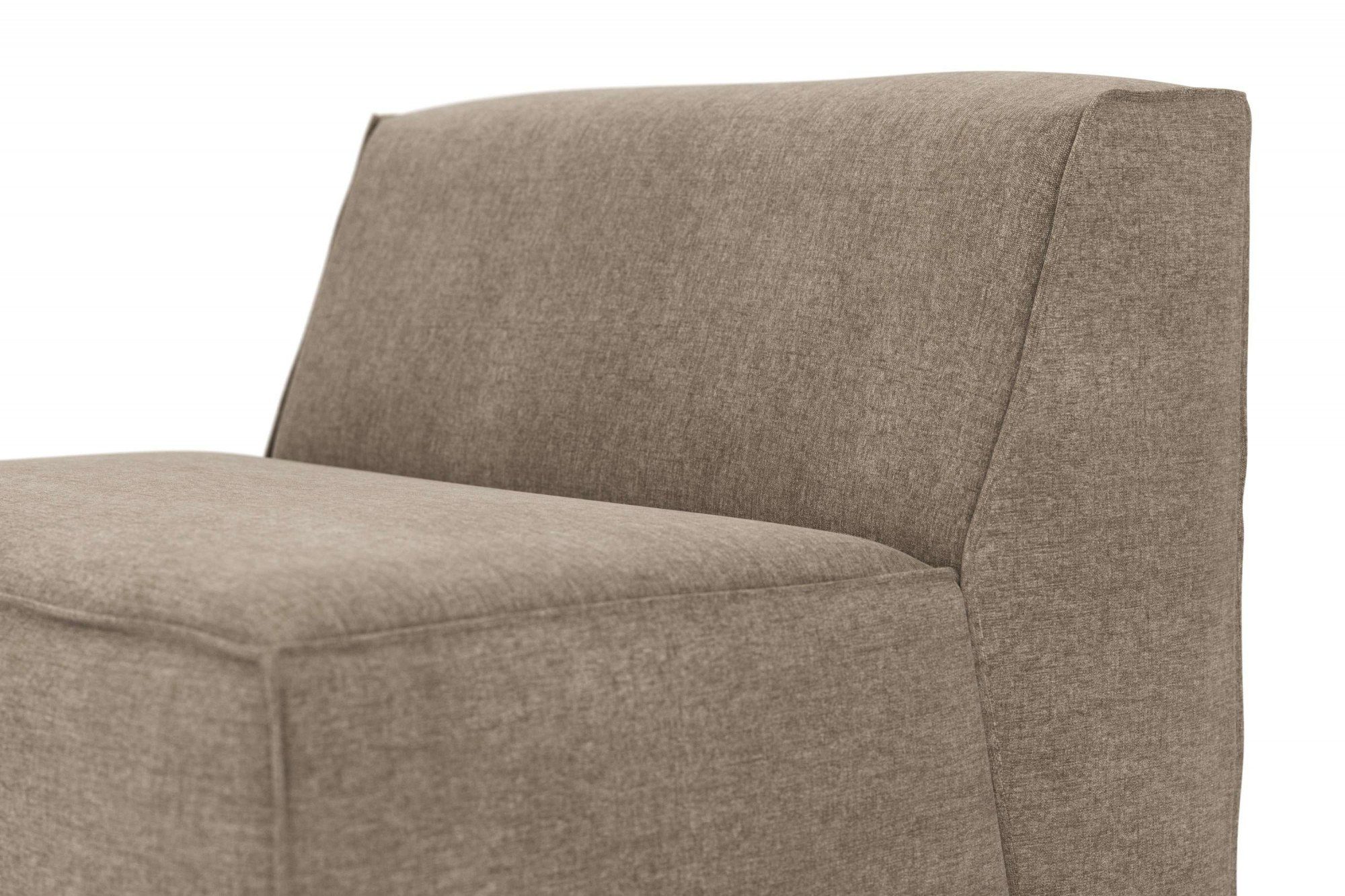 RAUM.ID Sofa-Mittelelement Norvid, modular, an Modulen Auswahl Taschenfederkern, taupe große mit