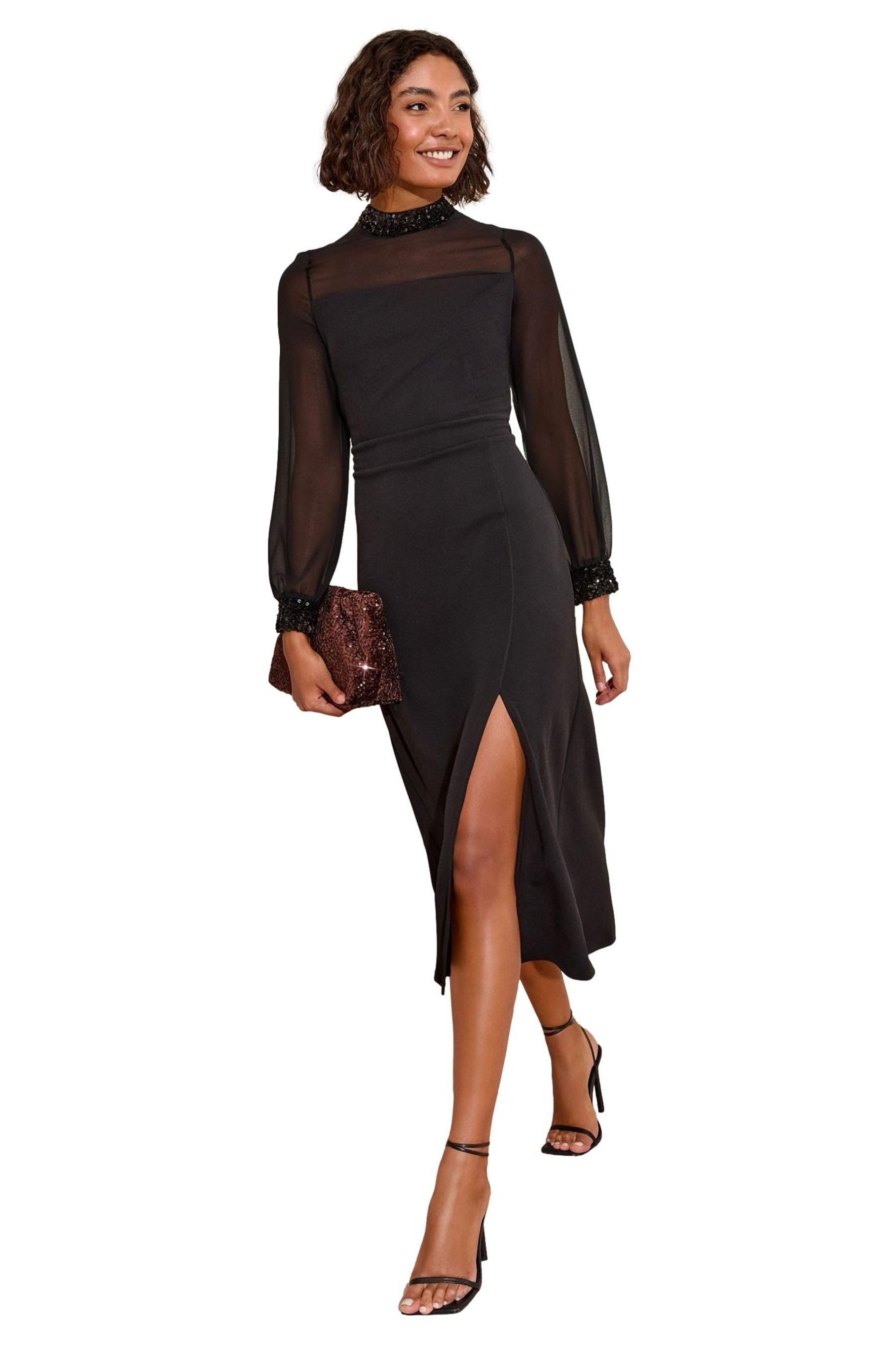 Friends Like These Midikleid Friends Like These Scuba/Chiffon-Midikleid Reg günstig online kaufen