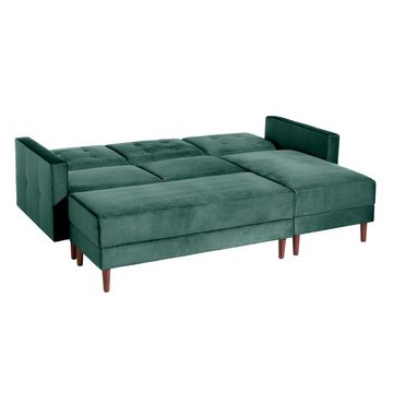 Max Winzer® Sofa Easy Relax, Funktionssofa mit Hocker Samt