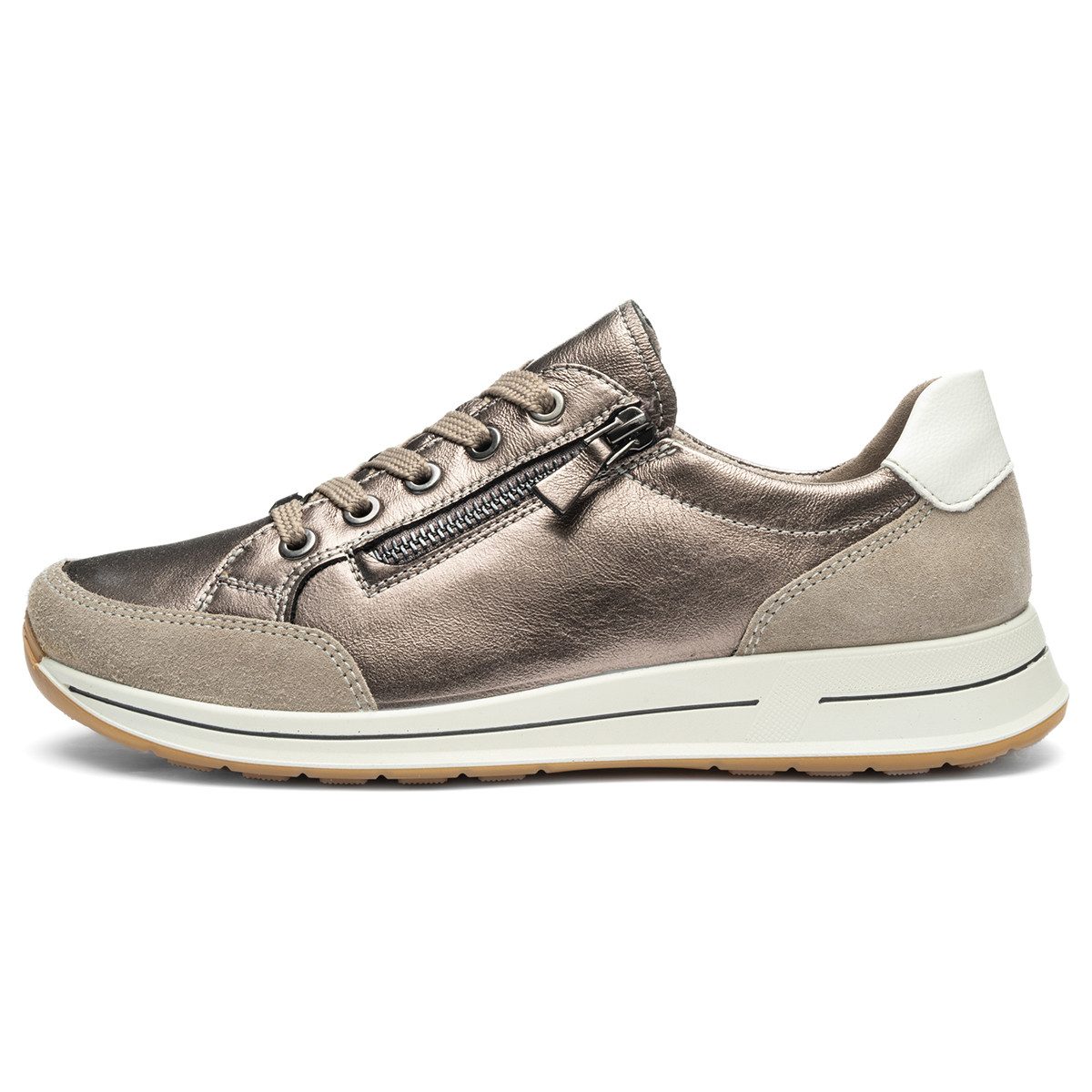 Ara Ara 54801-79 OSAKA 2.0, Sneaker, Beige, metallik, Damen Sneaker