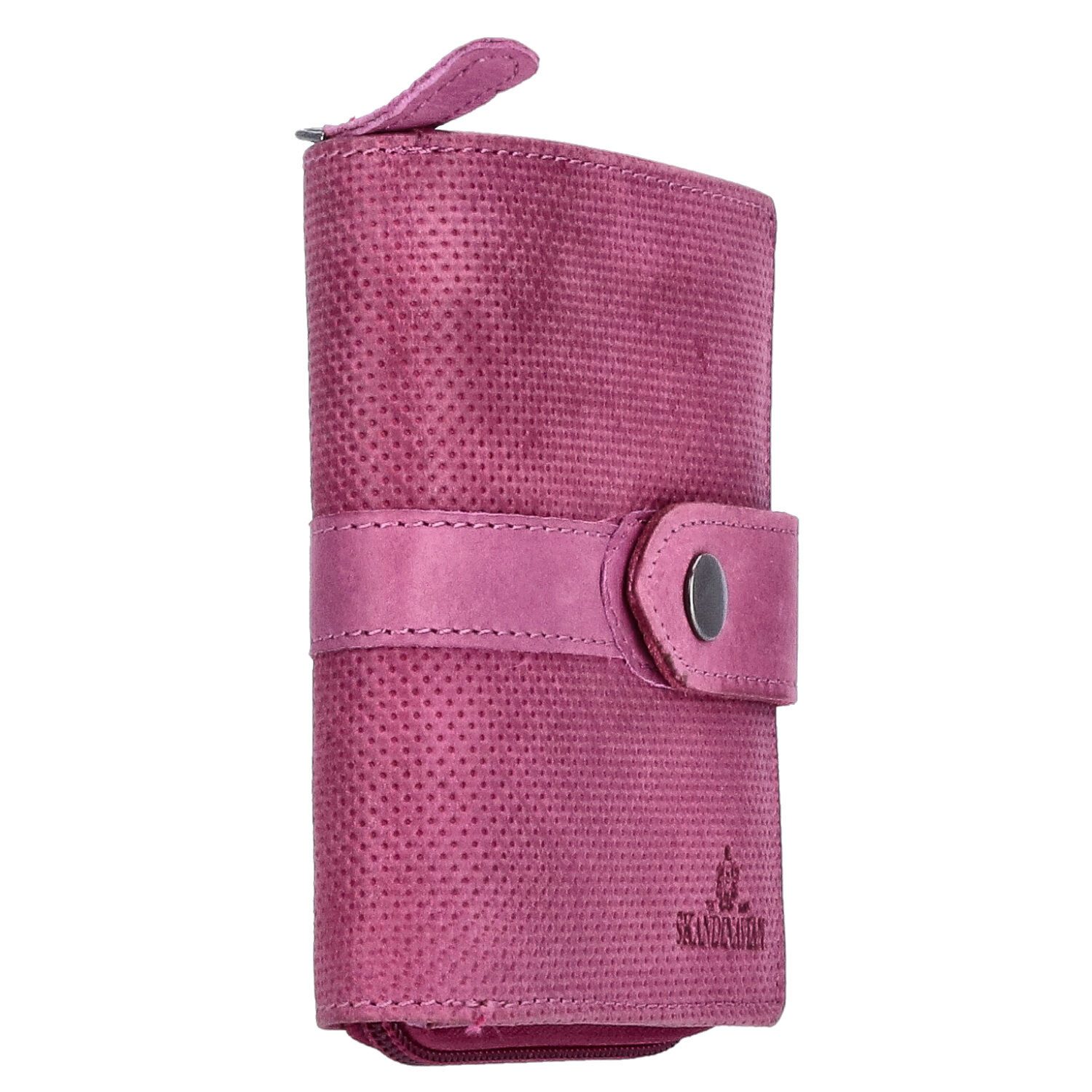 The Skandinavian Brand Geldbörse The Skandinavian Brand Damen Leder Geldbörse mittel - Purple