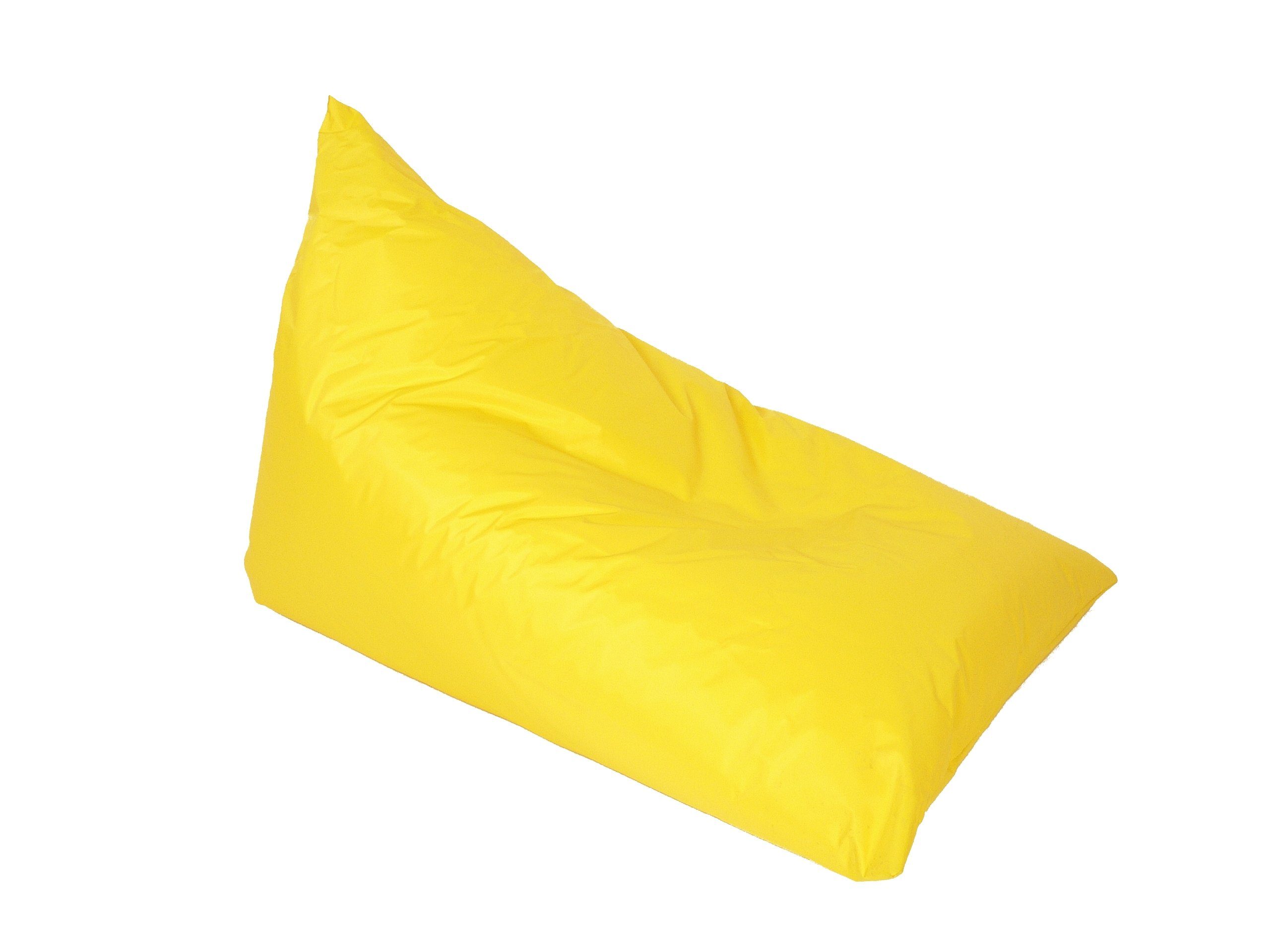Licardo Sitzsack Sitzsack Chillkissen Nylon gelb 100/140 cm (1 St)