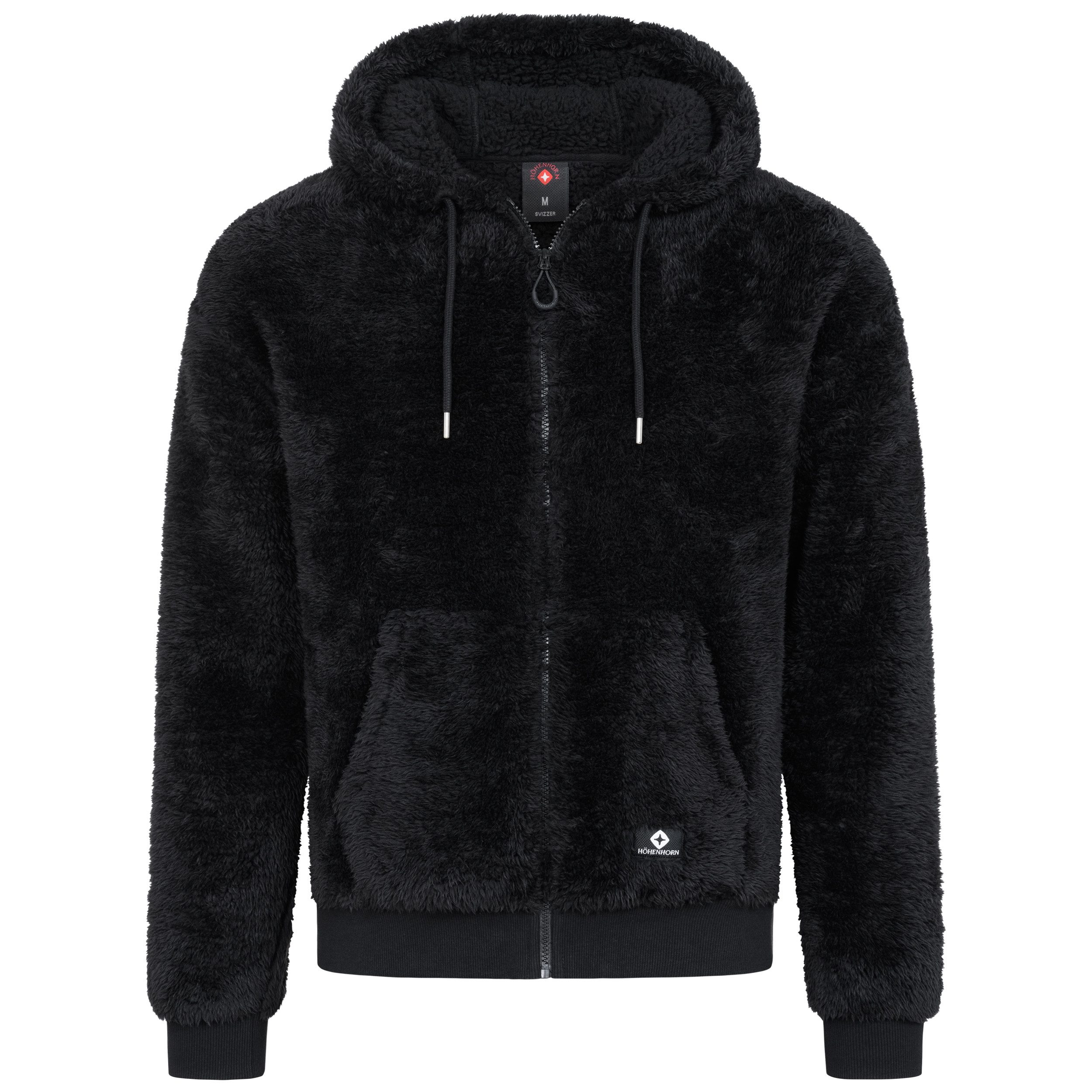Höhenhorn Hoodie Svizzer Herren Sweatshirtjacke für Männer Teddyfleece Kapuzen Pullover