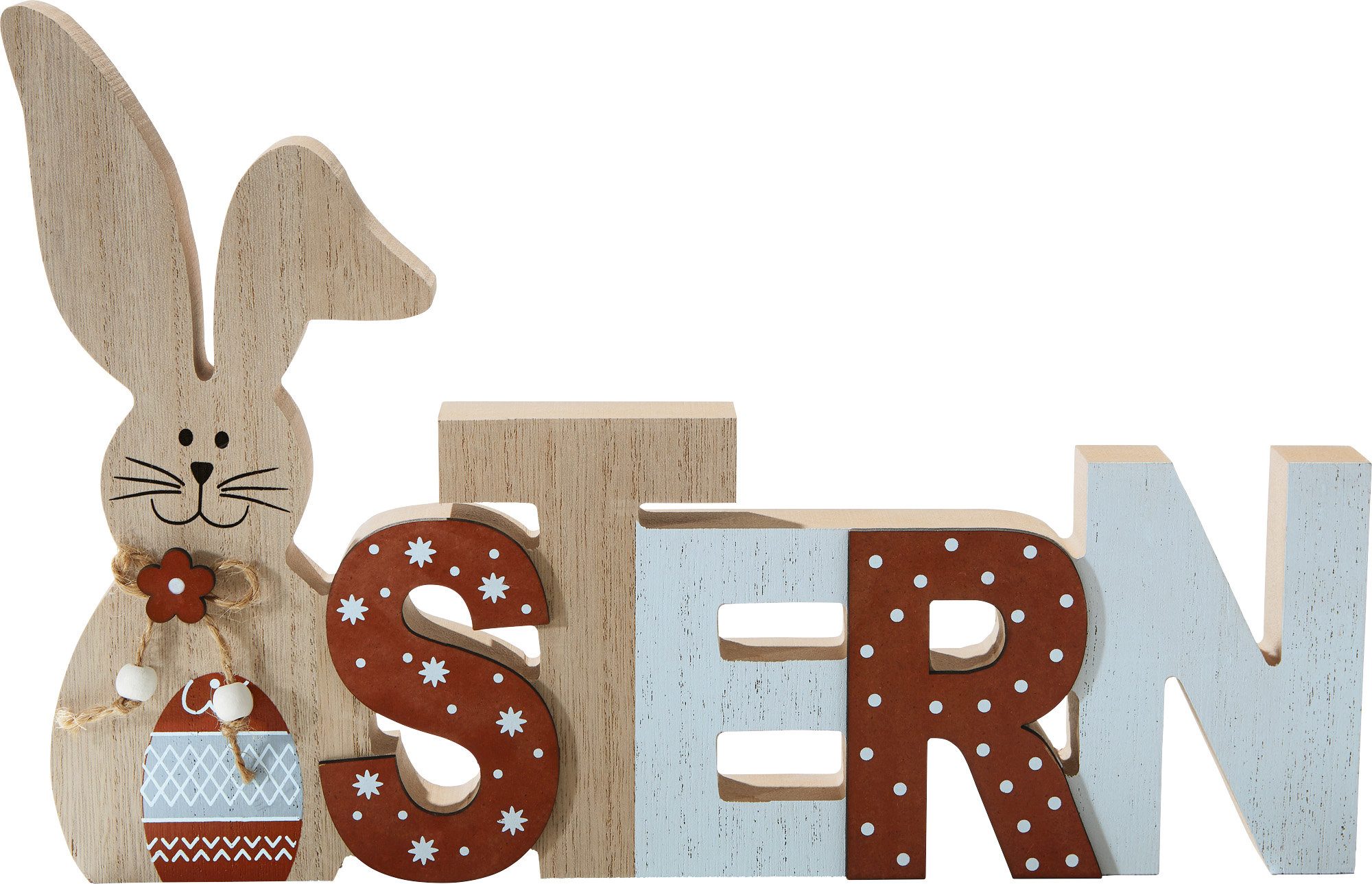 Wanddekoobjekt Deko-Schriftzug "Ostern", Uni/Schriftzug