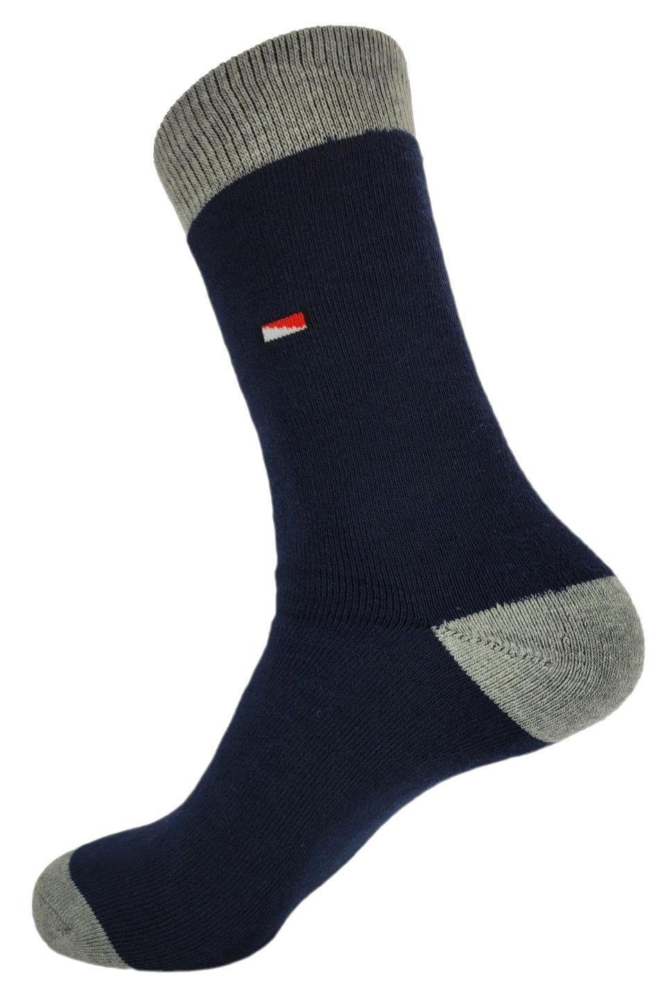 12 Warm Paar Vollfrottee Mix5 43-46 12 Paar, Baumwolle; Thermo (12-Paar) Socken EloModa Winter 39-42 Thermosocken