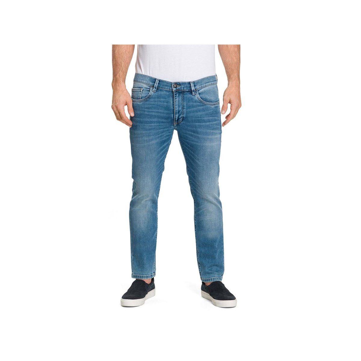 (1-tlg) Jeans Authentic Stoffhose Pioneer hell-blau