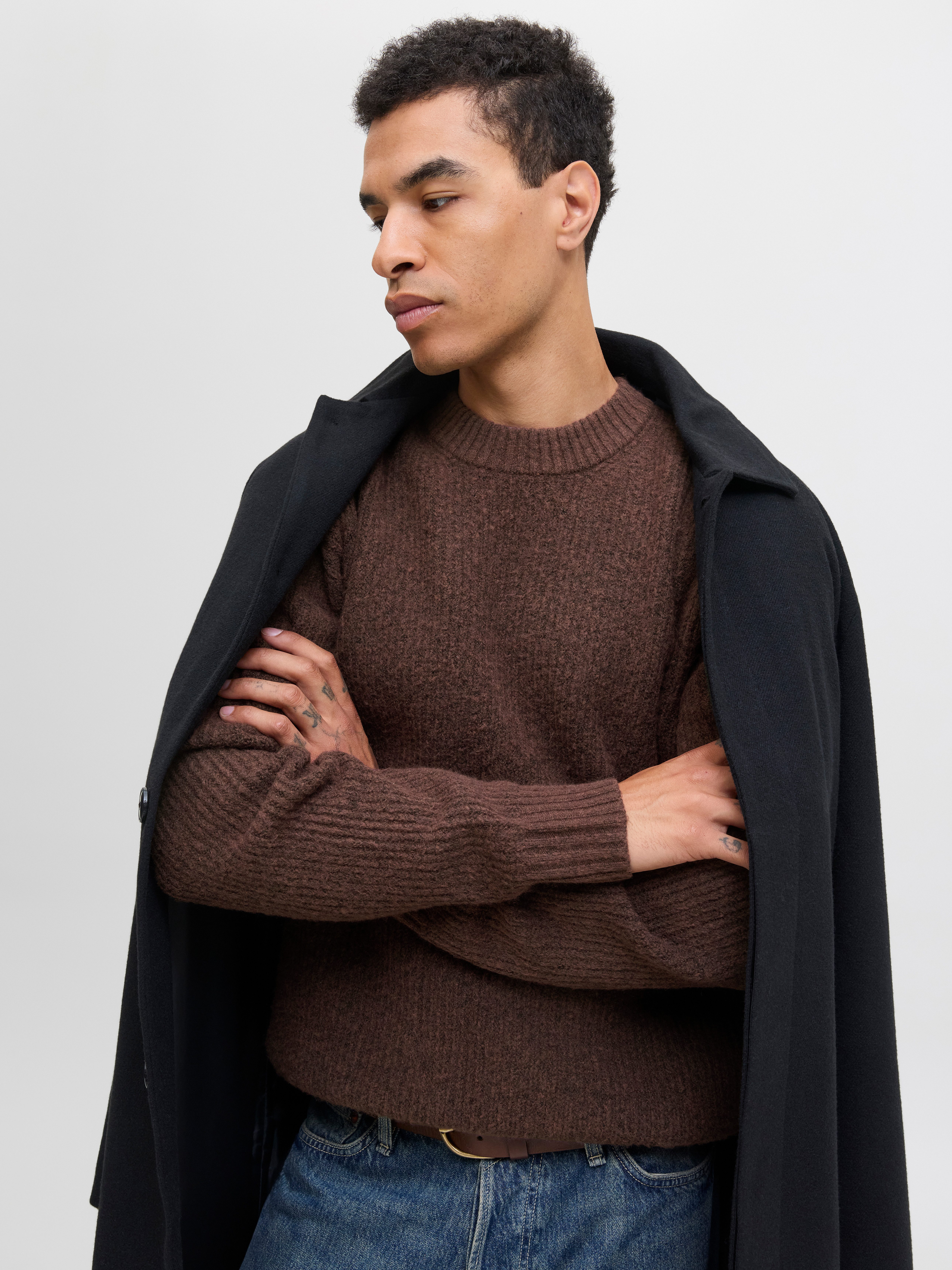 Jack & Jones Strickpullover JORYORK OLLIE KNIT CREW NECK günstig online kaufen