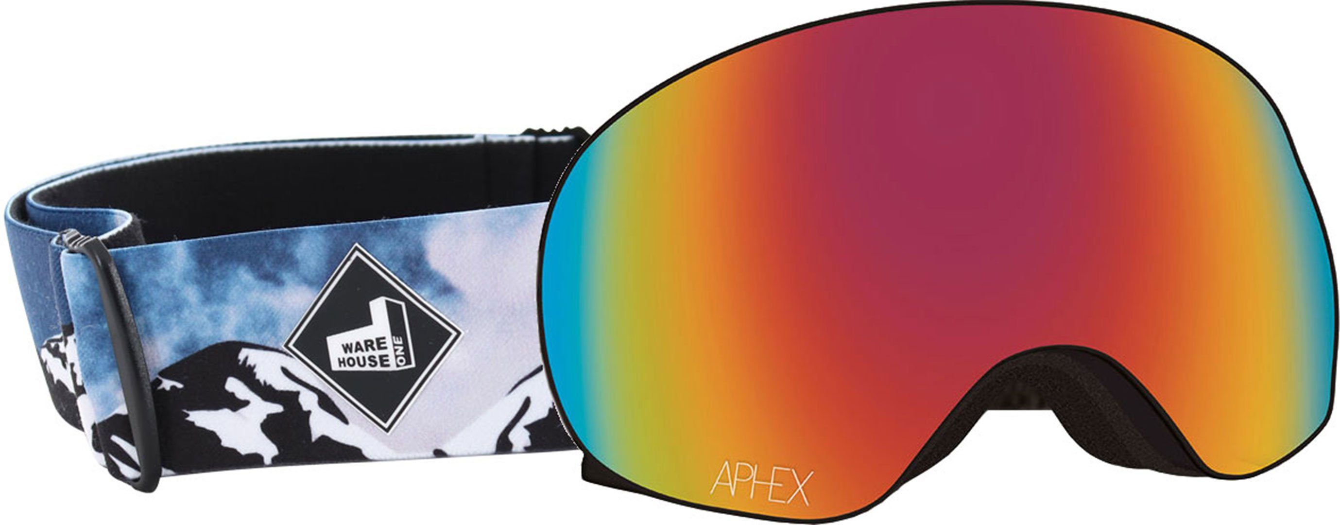 Aphex Snowboardbrille APHEX XPR THE ONE EDITION Magnet Schneebrille mountain strap + Glas
