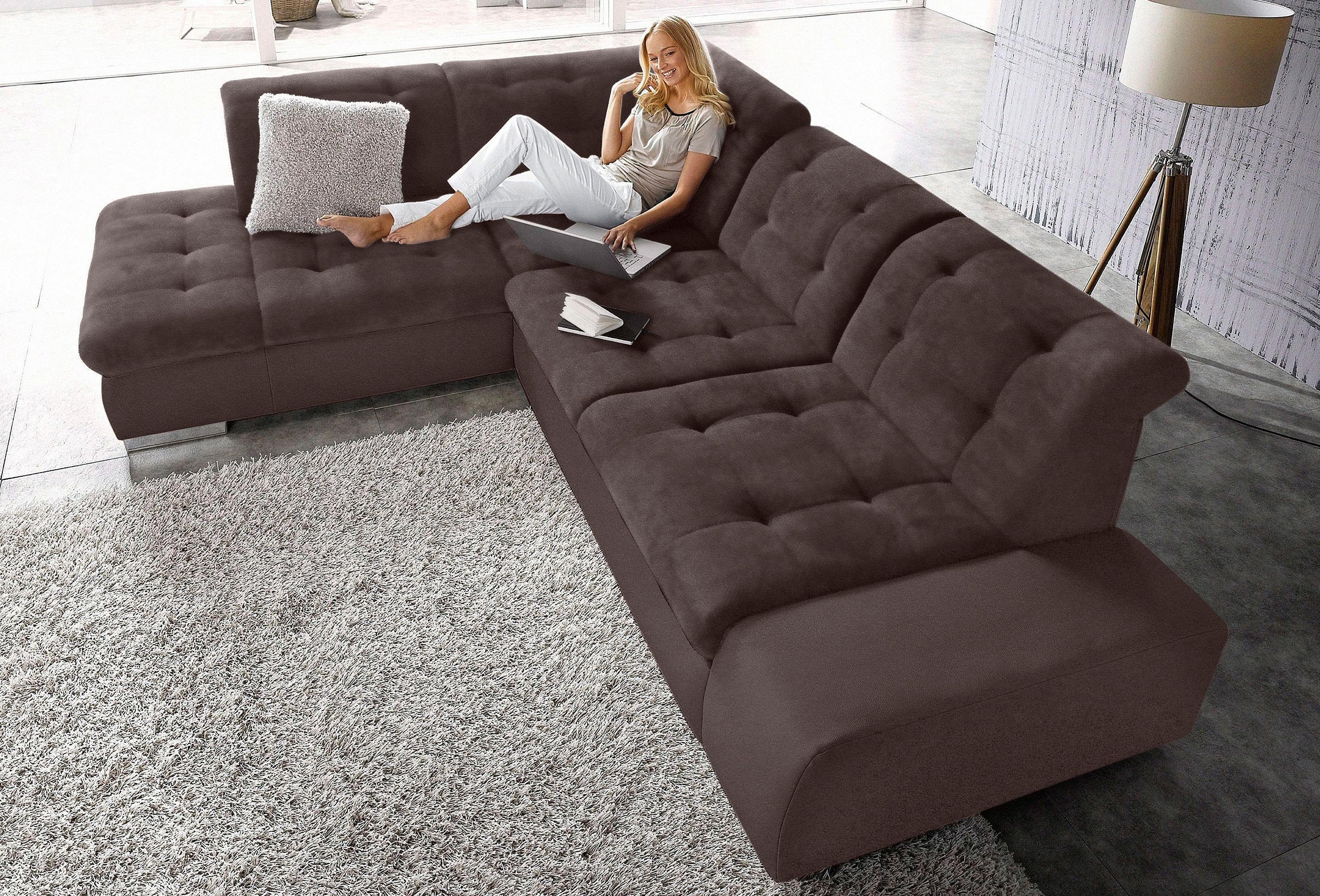 sit&more Ecksofa "Pale L-Form" inklusive Kopfteilverstellung, wahlweise mit günstig online kaufen