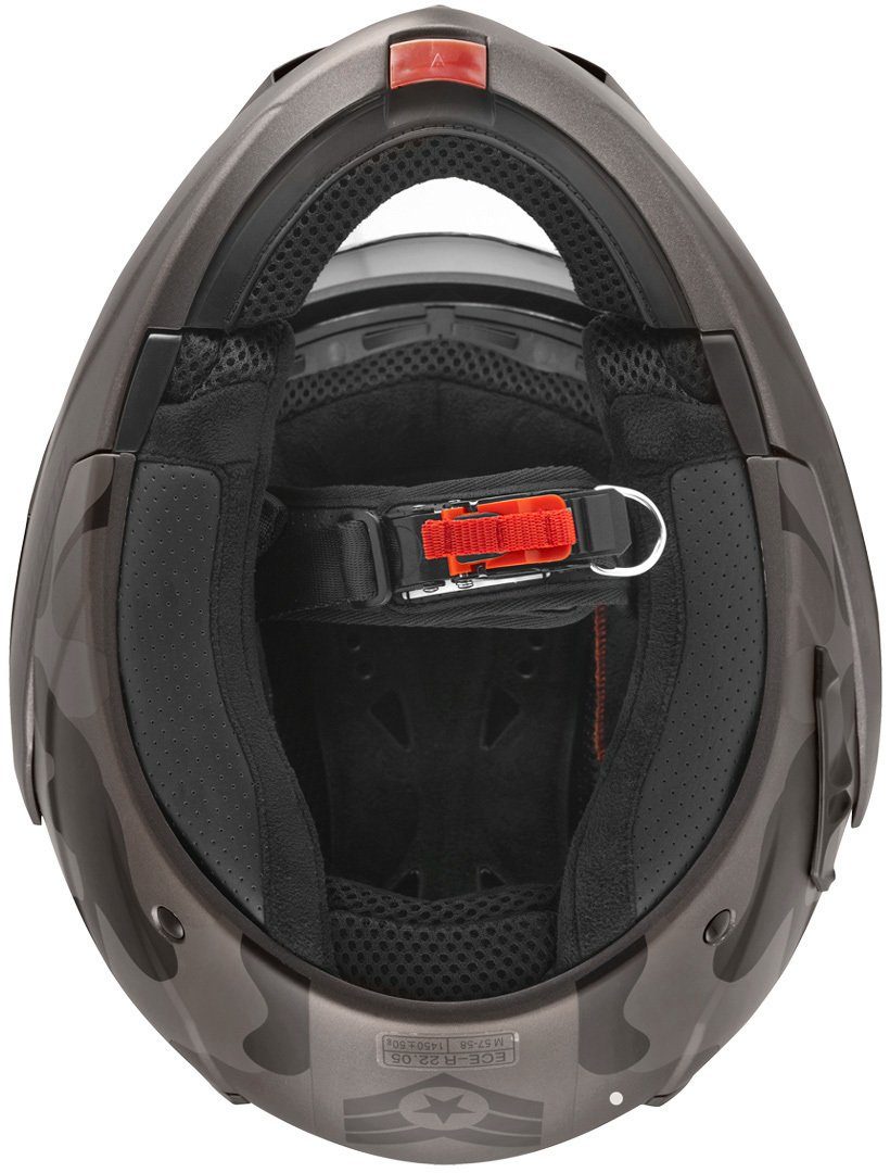 Bogotto Motorradhelm V280 Camo Klapphelm, Integriertes Sonnenvisier – Bild 4 von 4