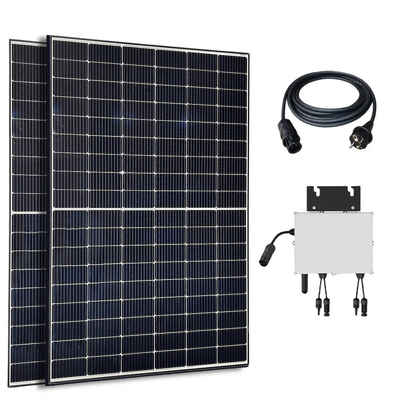 Jet-Line Solaranlage Balkonsolaranlage 830W Module 800W/600W Wechselric