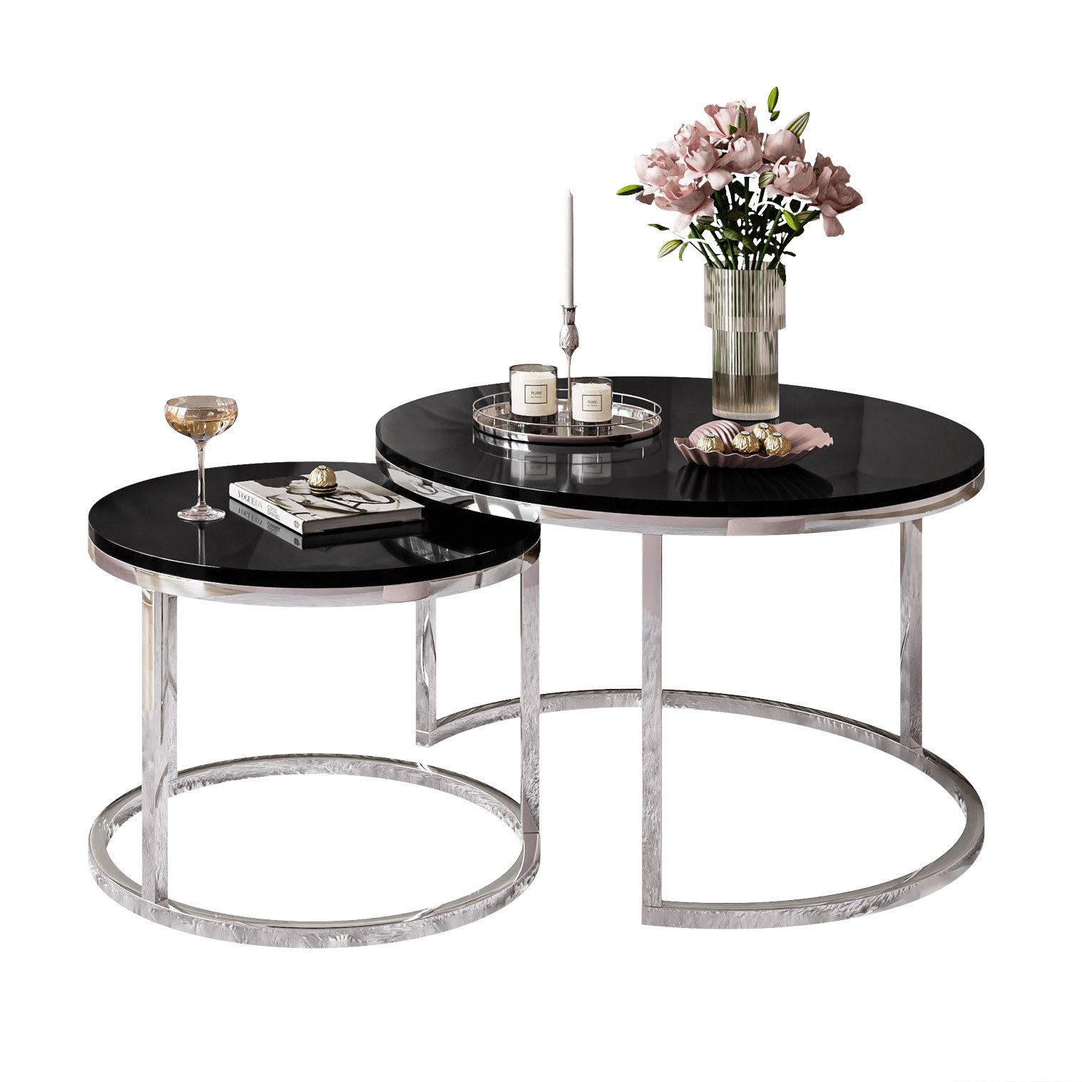 Lookway Couchtisch CIRI 2in1 Hochglanz mit günstig online kaufen
