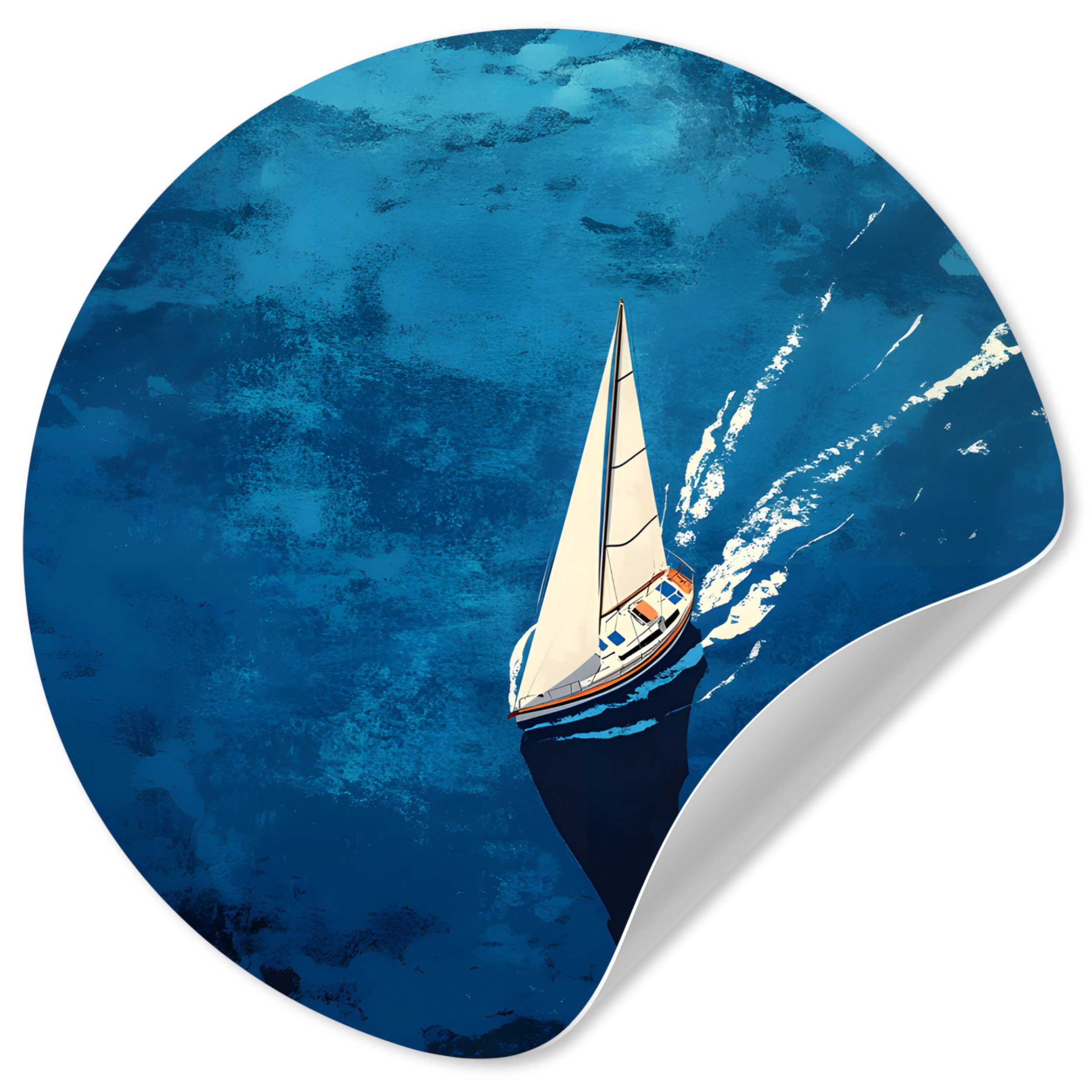 MuchoWow Wandsticker Segelboot - Wasser - günstig online kaufen