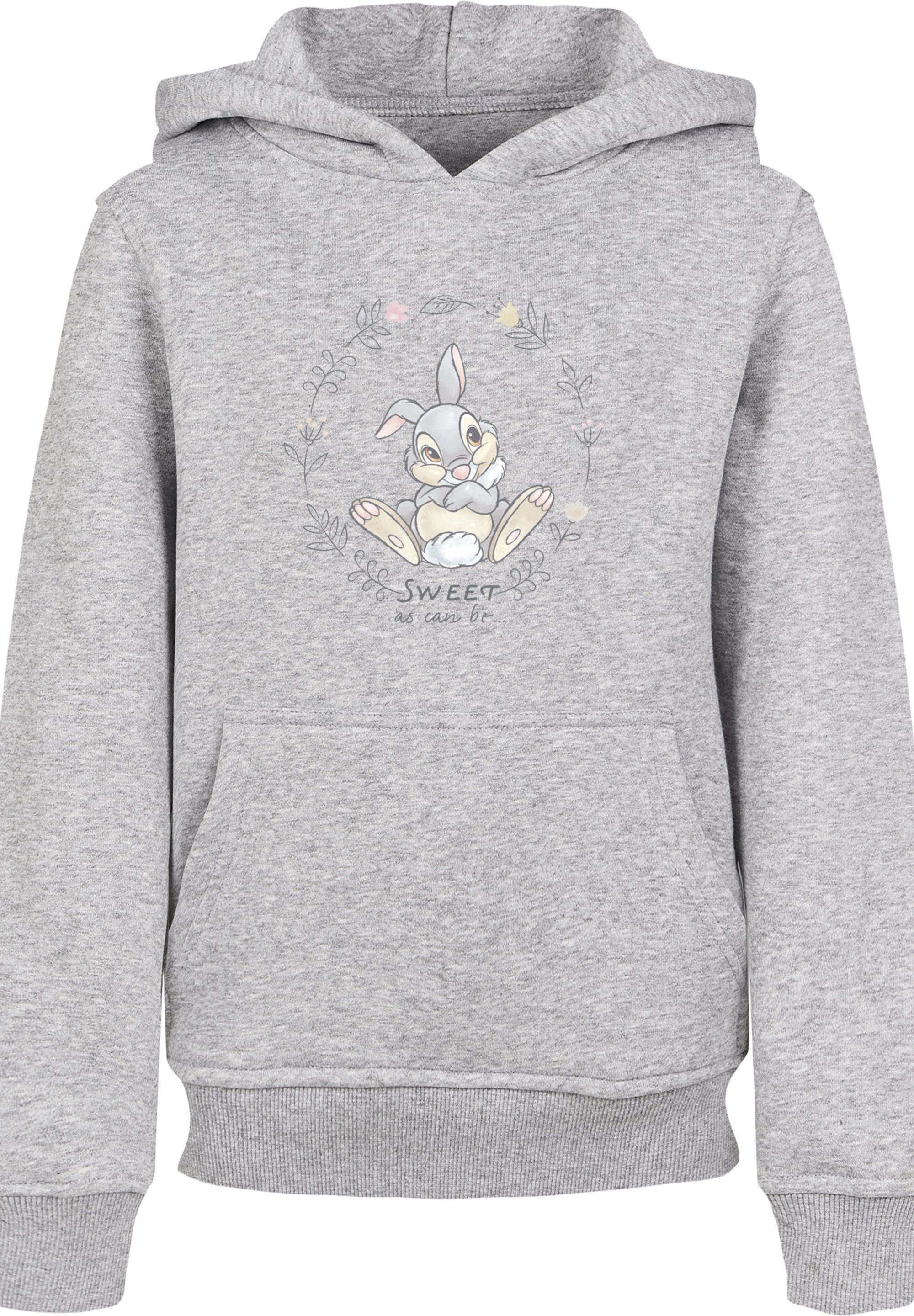 Klopfer Can Thumper heather Be F4NT4STIC Disney Sweet grey Print Bambi As Kapuzenpullover