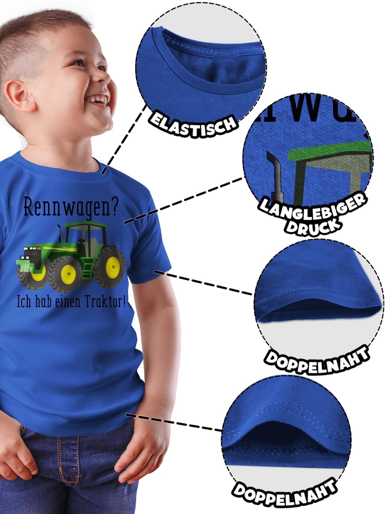 Ges einen T-Shirt Rennwagen Traktor Geschenk Bauer - Royalblau Traktor Trecker 02 Ich Shirtracer habe Landwirt