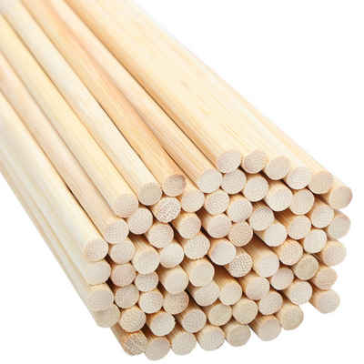 Belle Vous Kantholz Bambus Bastelholz Stäbe 30 cm - 100 Stück, Naturbelassen, Naturbelassene Bambus Bastelholz Stäbe 30 cm 100 Stk