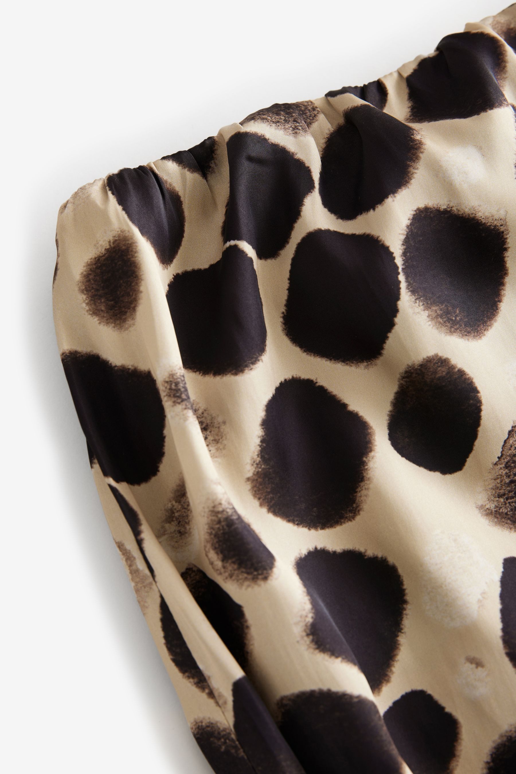 Next Bandeautop Bandeau-Oberteil aus Satin mit Hummer-Print (1-tlg)