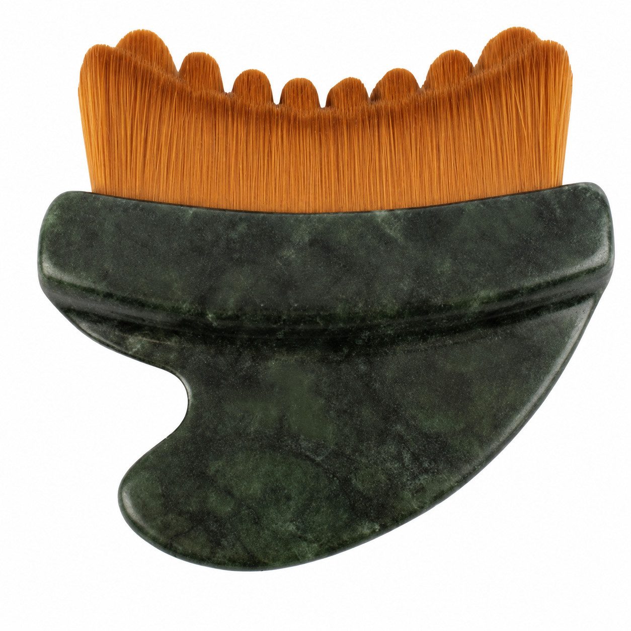 Gesichtsmassagegerät Gua Sha Stein Gesichtsmassagegerät 2 in 1 mit Gesichtsbürste