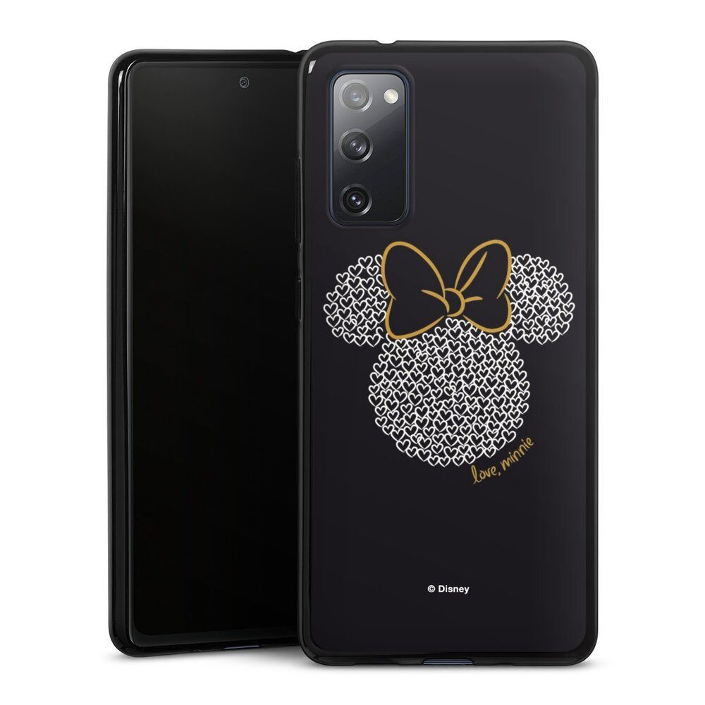 DeinDesign Handyhülle Minnie Mouse Disney Muster Minnie Black and White, Samsung Galaxy S20 FE Silikon Hülle Bumper Case Handy Schutzhülle