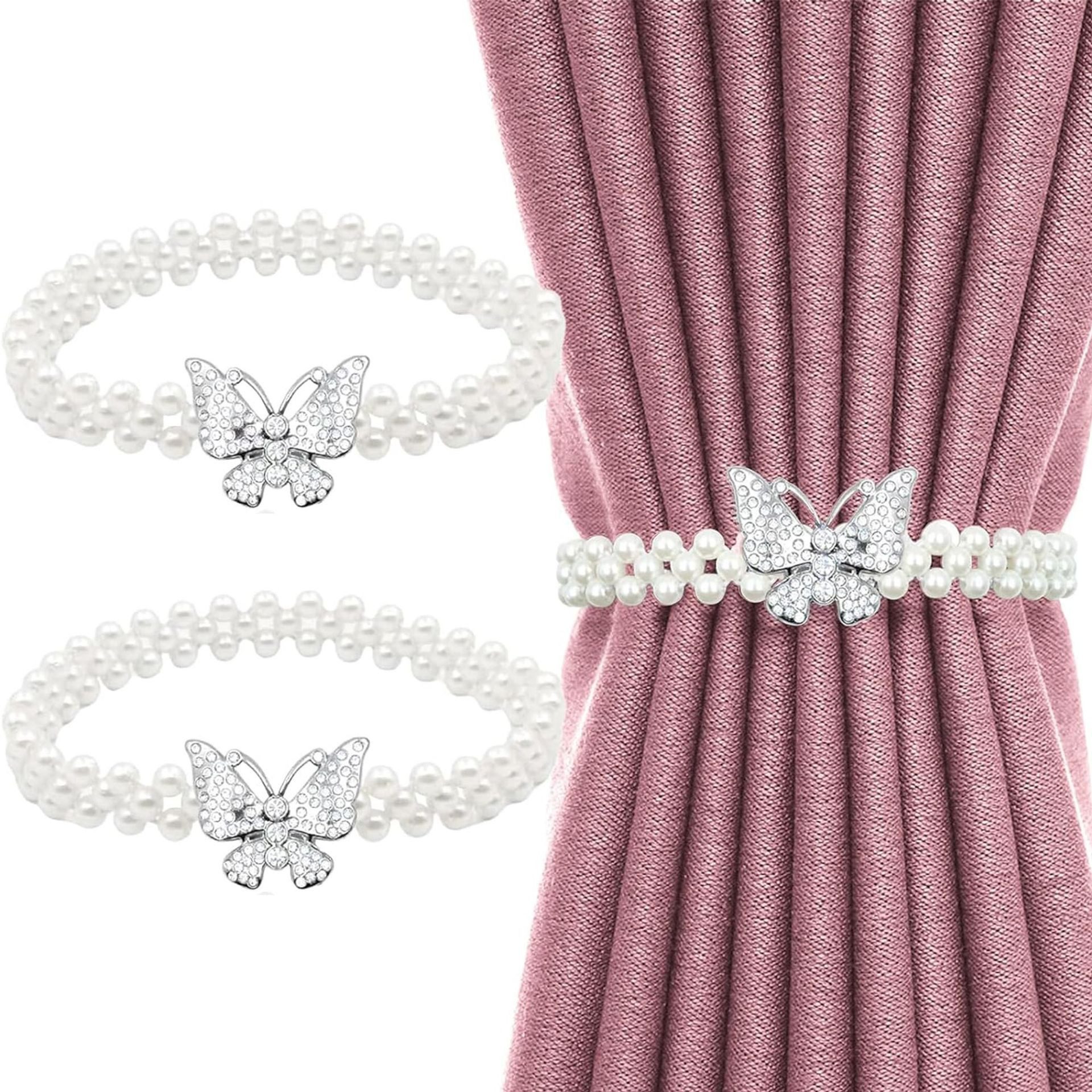 BYSURE Raffhalter, (4-tlg), Vorhang Raffhalter Schmetterling günstig online kaufen