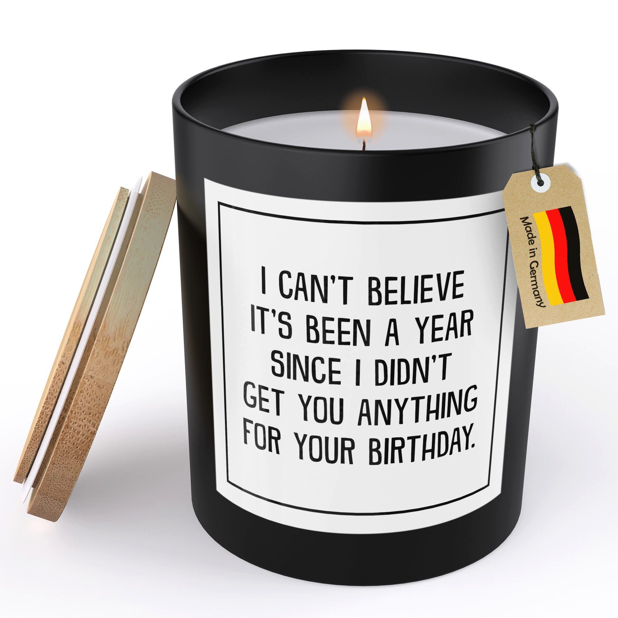 22Feels Duftkerze HANDGEMACHT Zitrus Frauen Geburtstagsgeschenk Geburtstag Deko Glas, MADE IN GERMANY, Europäisches Sojawachs, Bambusdeckel und Glas, Vegan