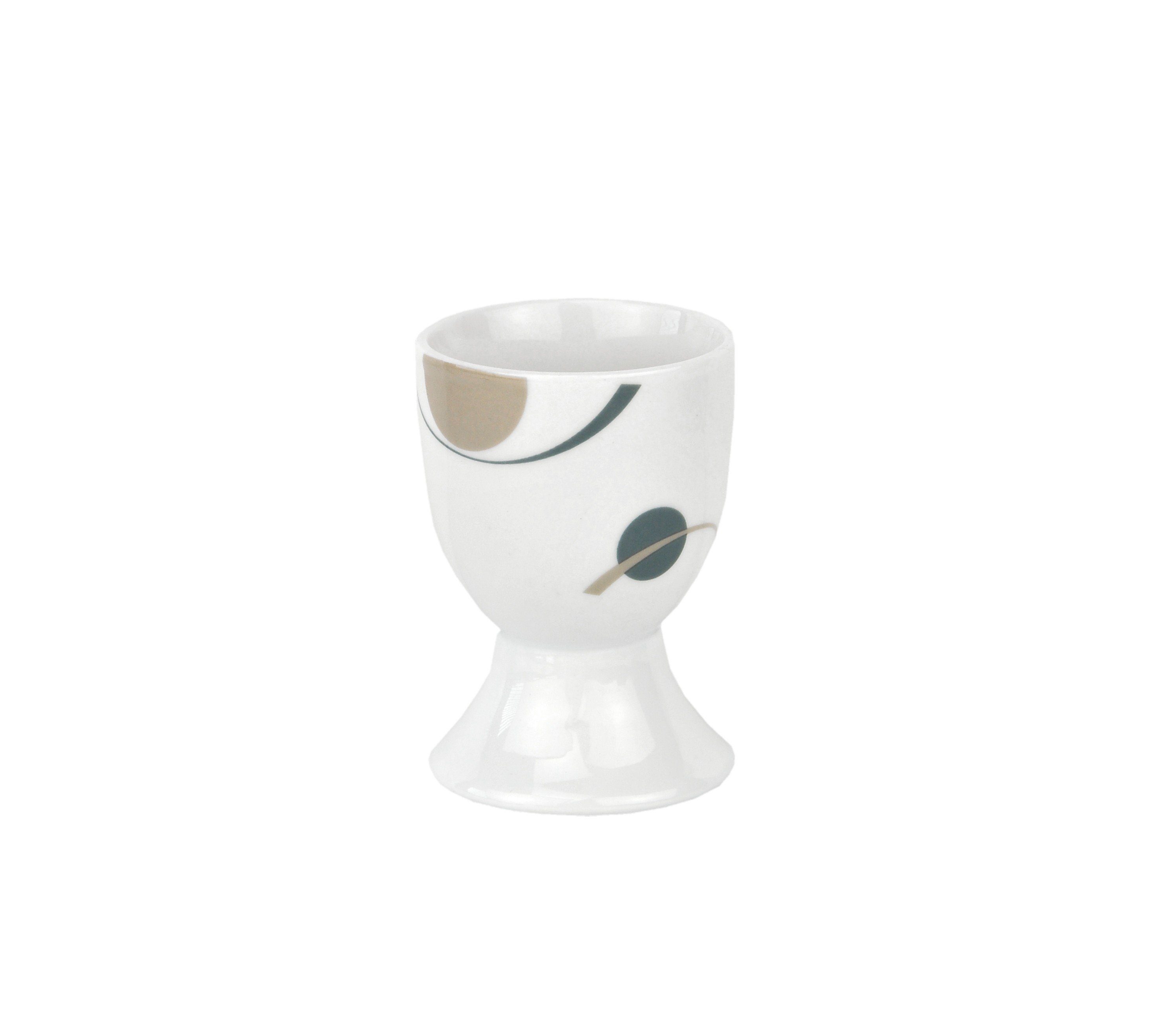 Eierbecher Eierbecher Corona 4,8cm Porzellan weiß mit Dekor