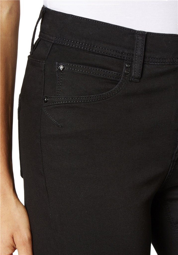 Paddock's Straight-Jeans Kate Jeanshose Black/Black mit Stretch