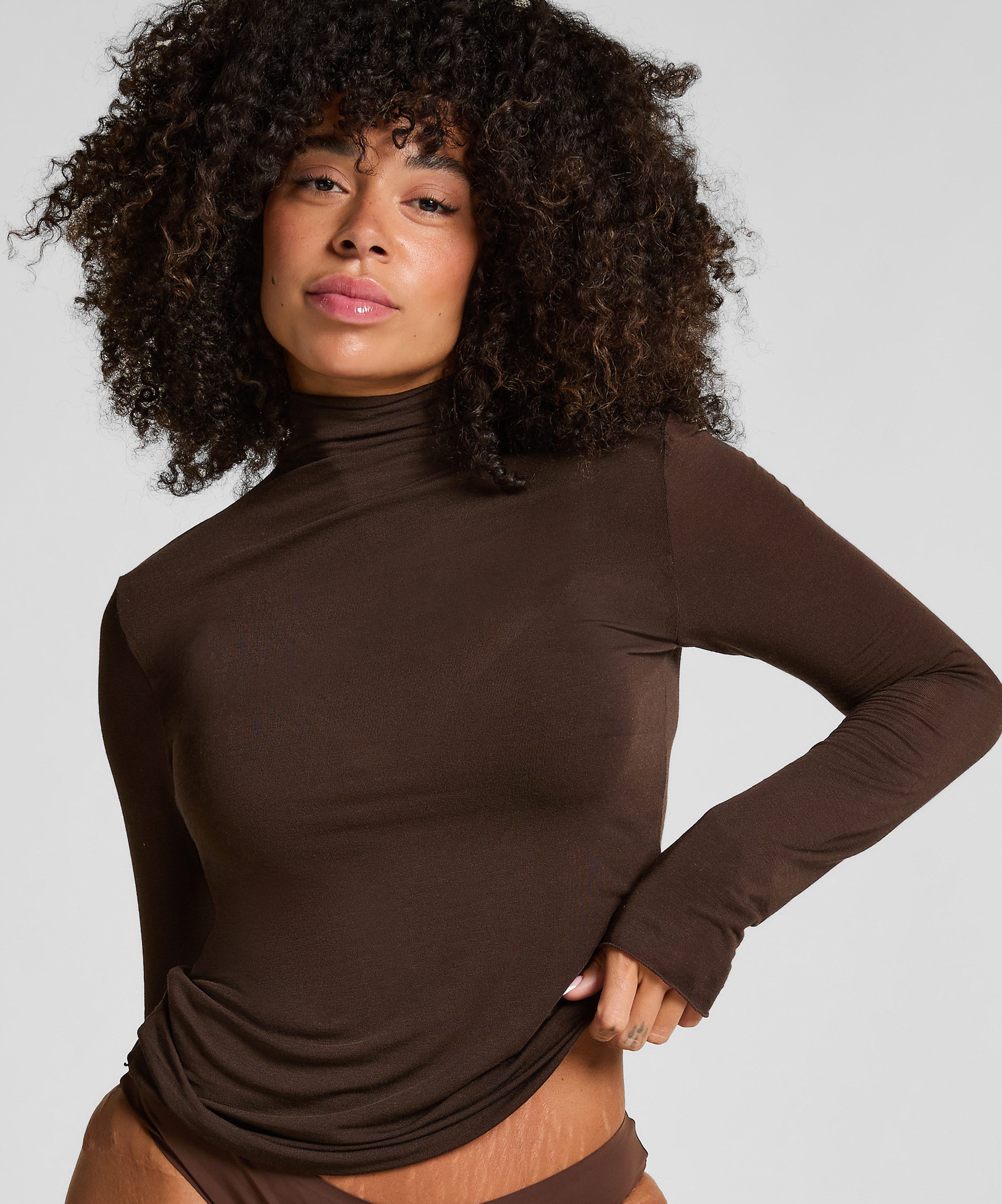 Hunkemöller Pyjama super soft Turtleneck shirt with Cashmere