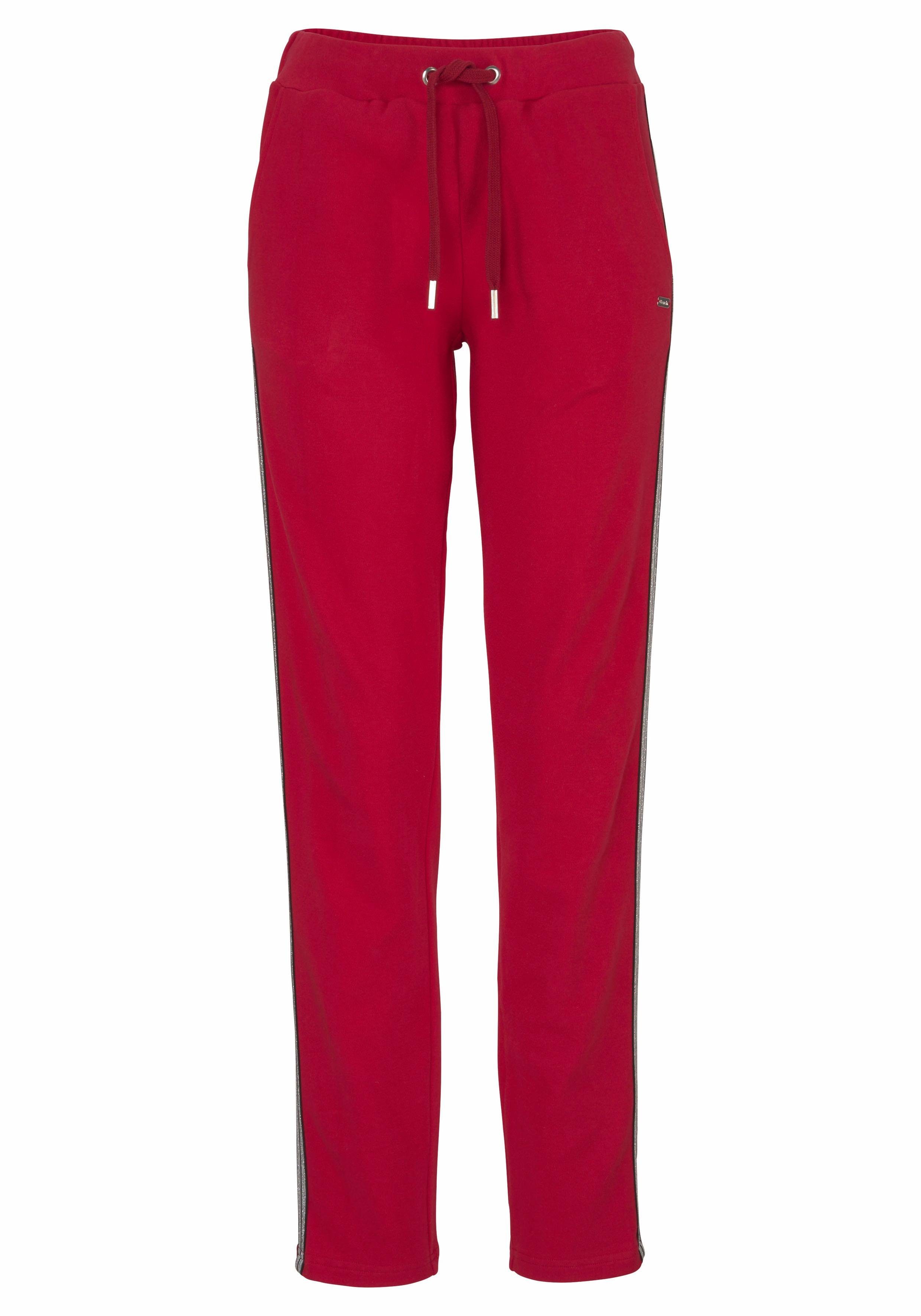 Bench. Loungewear Homewearhose mit Metallic-Streifen, Loungewear, Loungeanzug