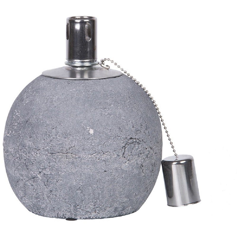 Linoows Windlicht Öllampe Beton, Kugellampe, Garten günstig online kaufen