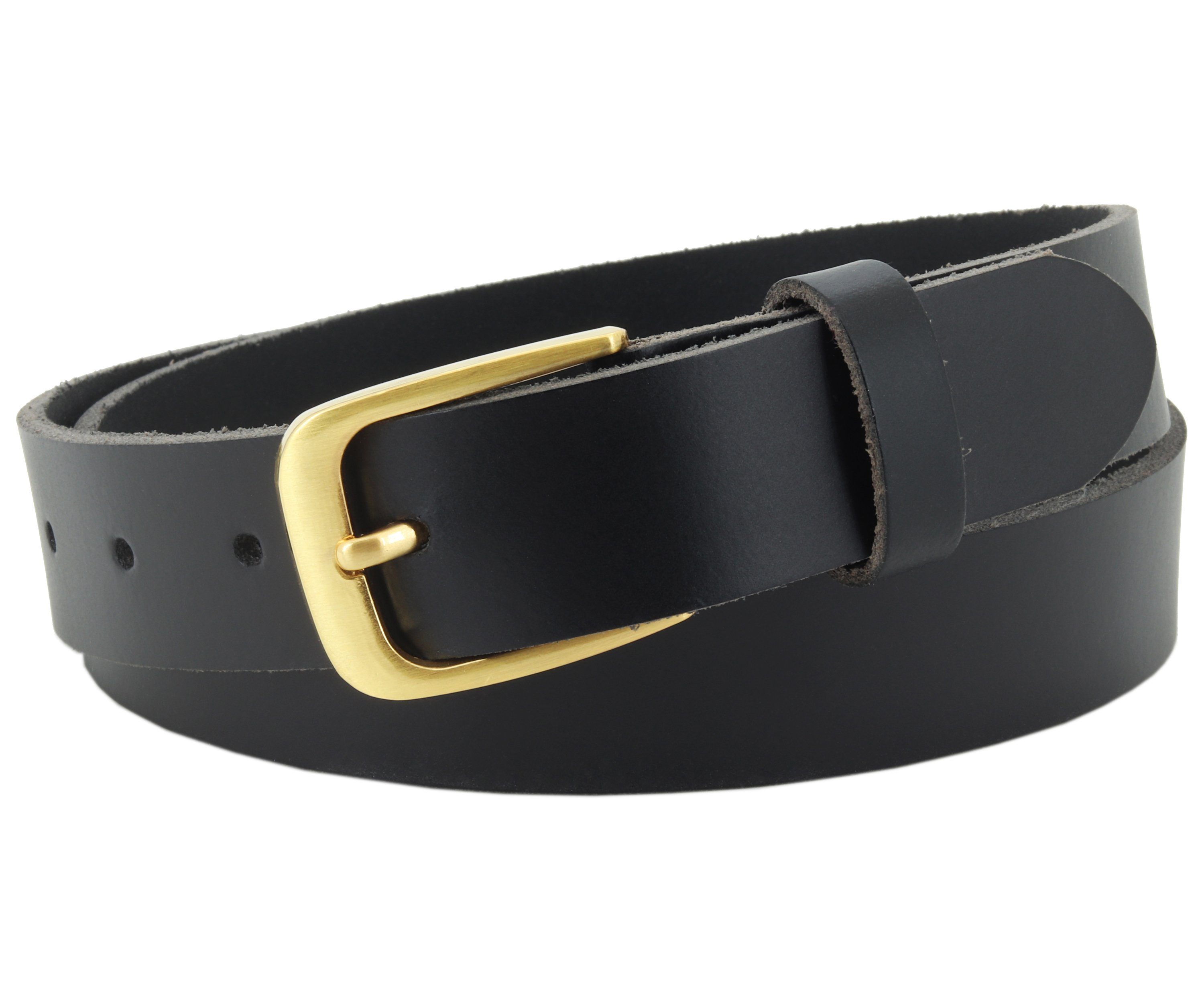 COLOGNEBELT Ledergürtel C16-PL 3 cm breiter Ledergürtel in Schwarz mit Gürt günstig online kaufen