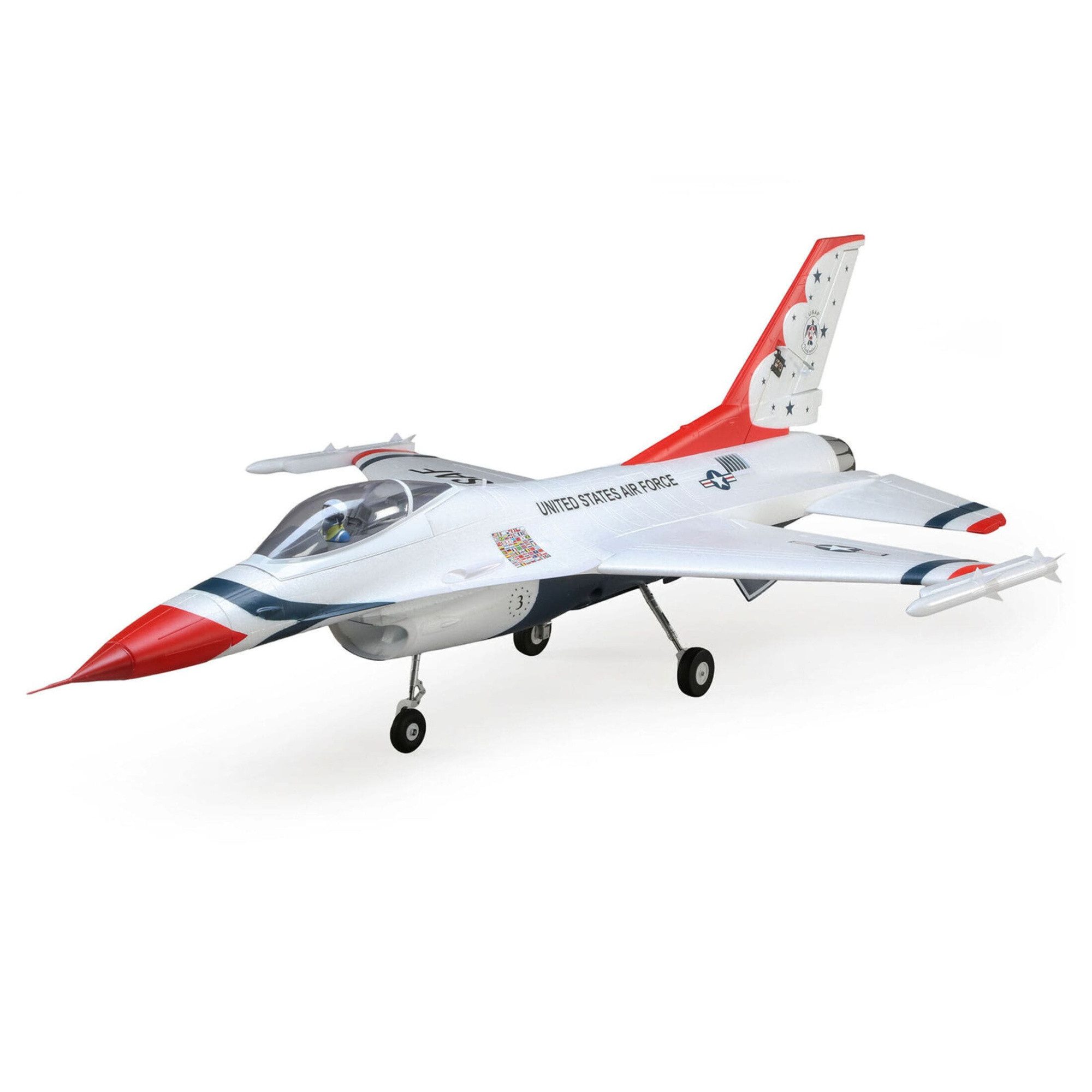 E-flite RC-Flugzeug E-flite F-16 Thunderbirds 70mm EDF Jet BNF Basic, AS3X, SAFE