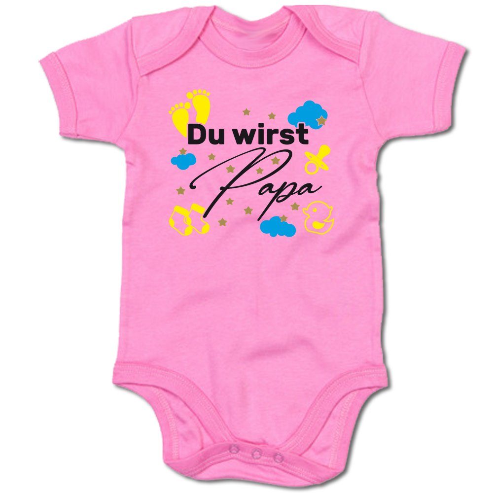 G-graphics Kurzarmbody Du wirst Papa Baby Body mit Spruch / Aufdruck • für den „Papa to be“