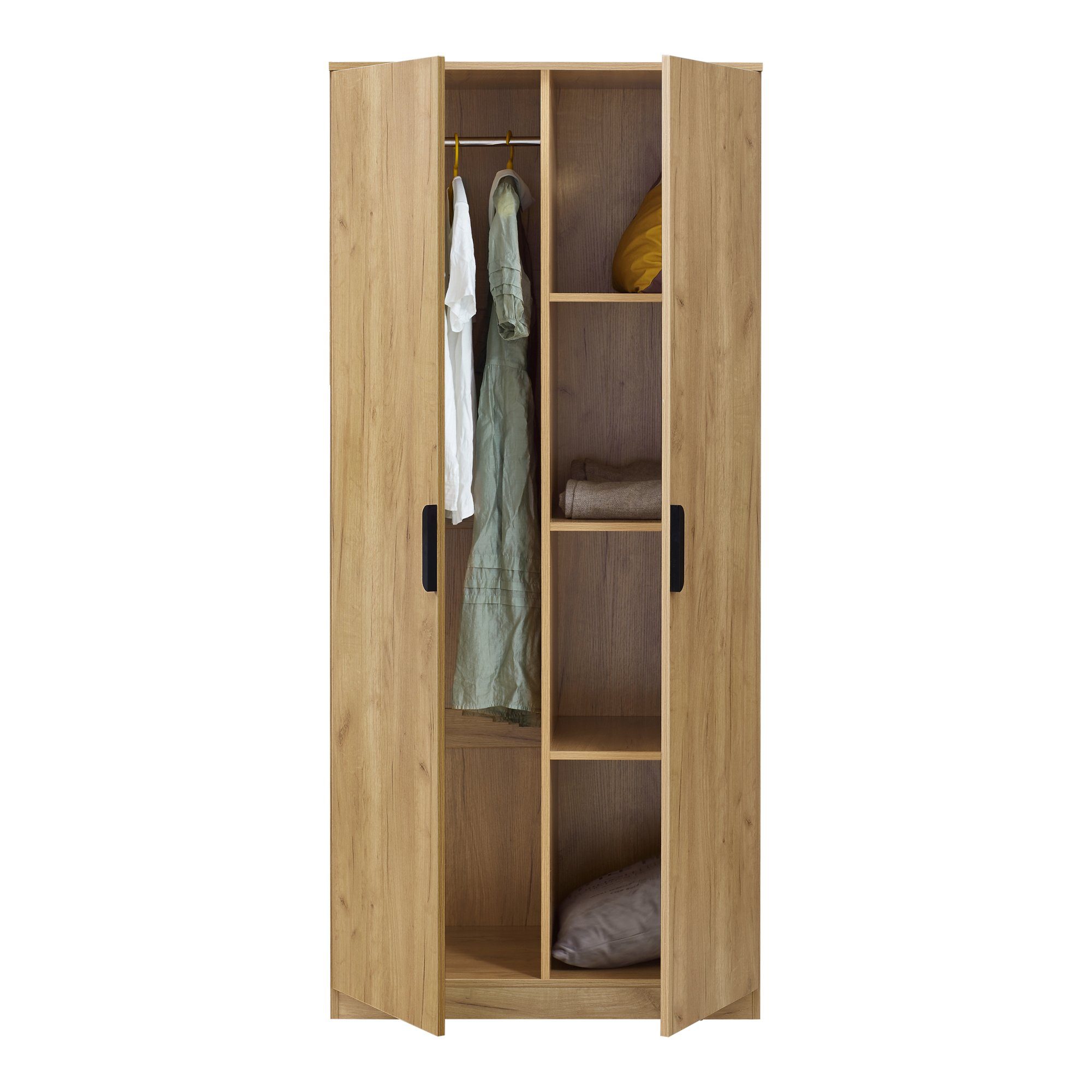en.casa Kleiderschrank »Eiselfing« 2 Türen 1 günstig online kaufen
