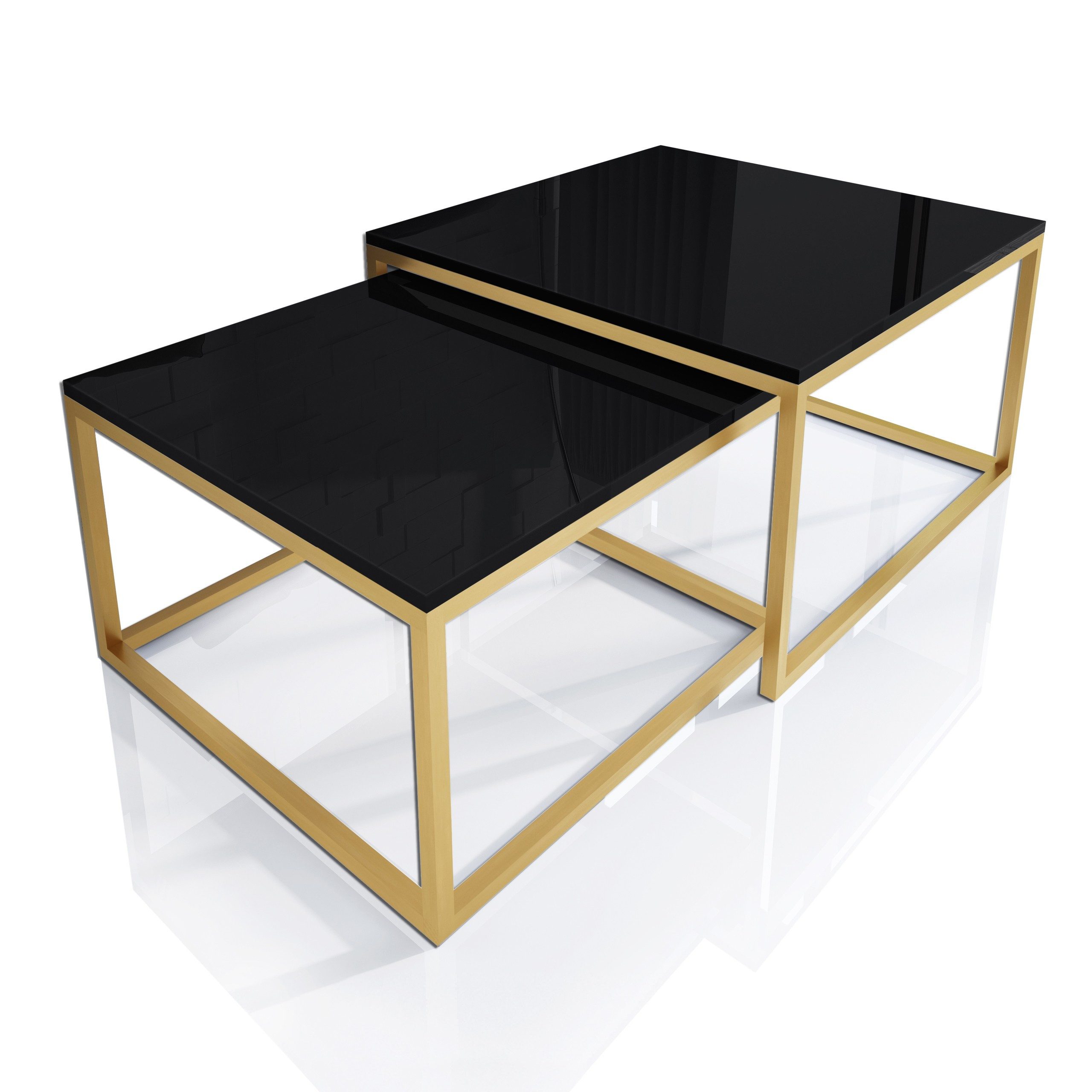 Lookway Couchtisch YOSHI 2in1 auf goldenem günstig online kaufen
