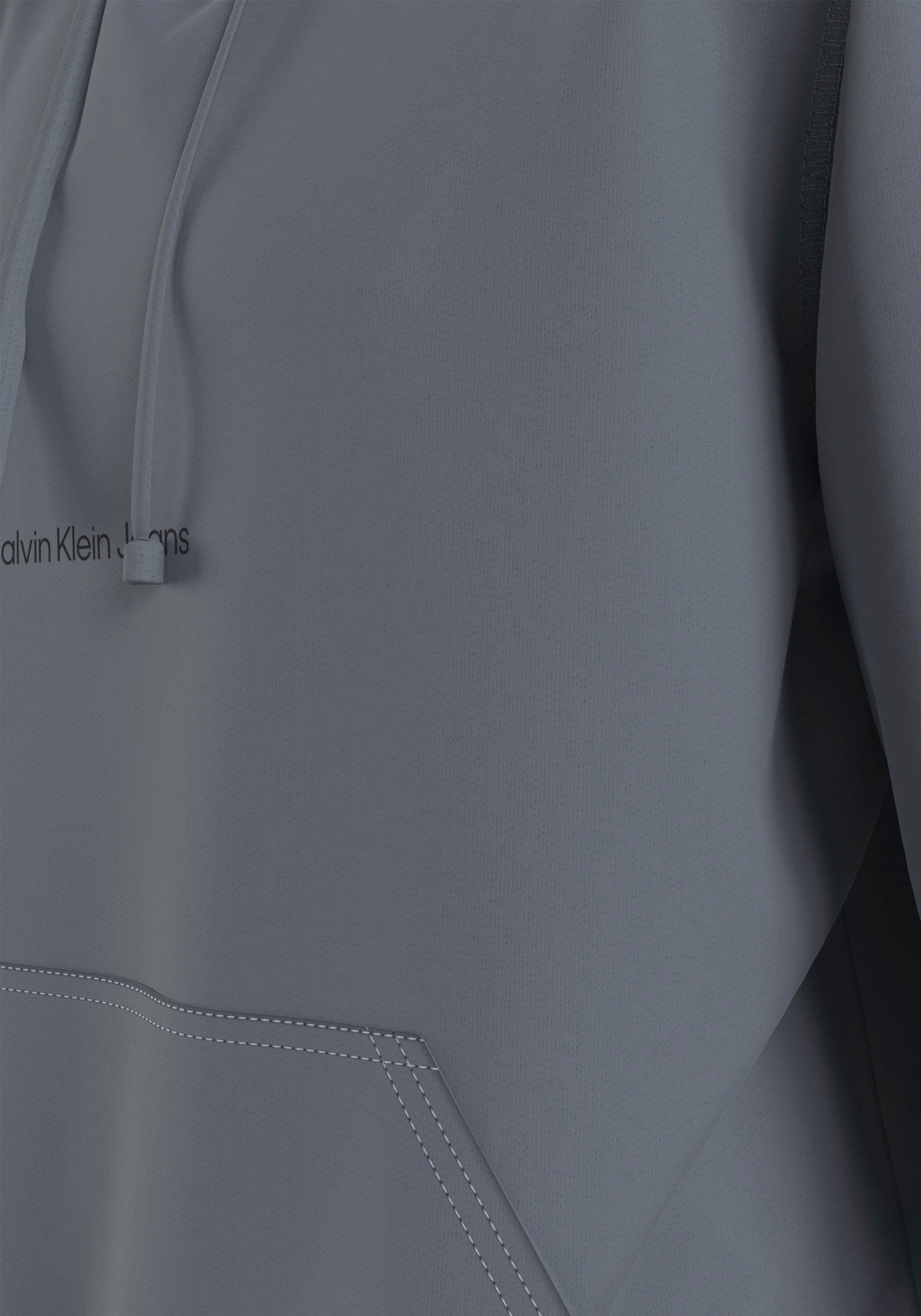 Grey Overcast Jeans Klein Klein mit Jeans Logodruck Calvin Calvin Kapuzensweatshirt