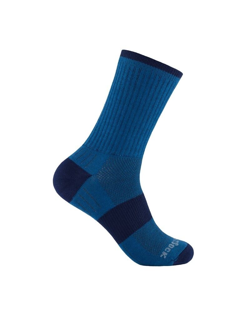 Wandersocken Crew Escape (extra Frottee-Polsterung, mitteldick) azurblau - 1 Paar