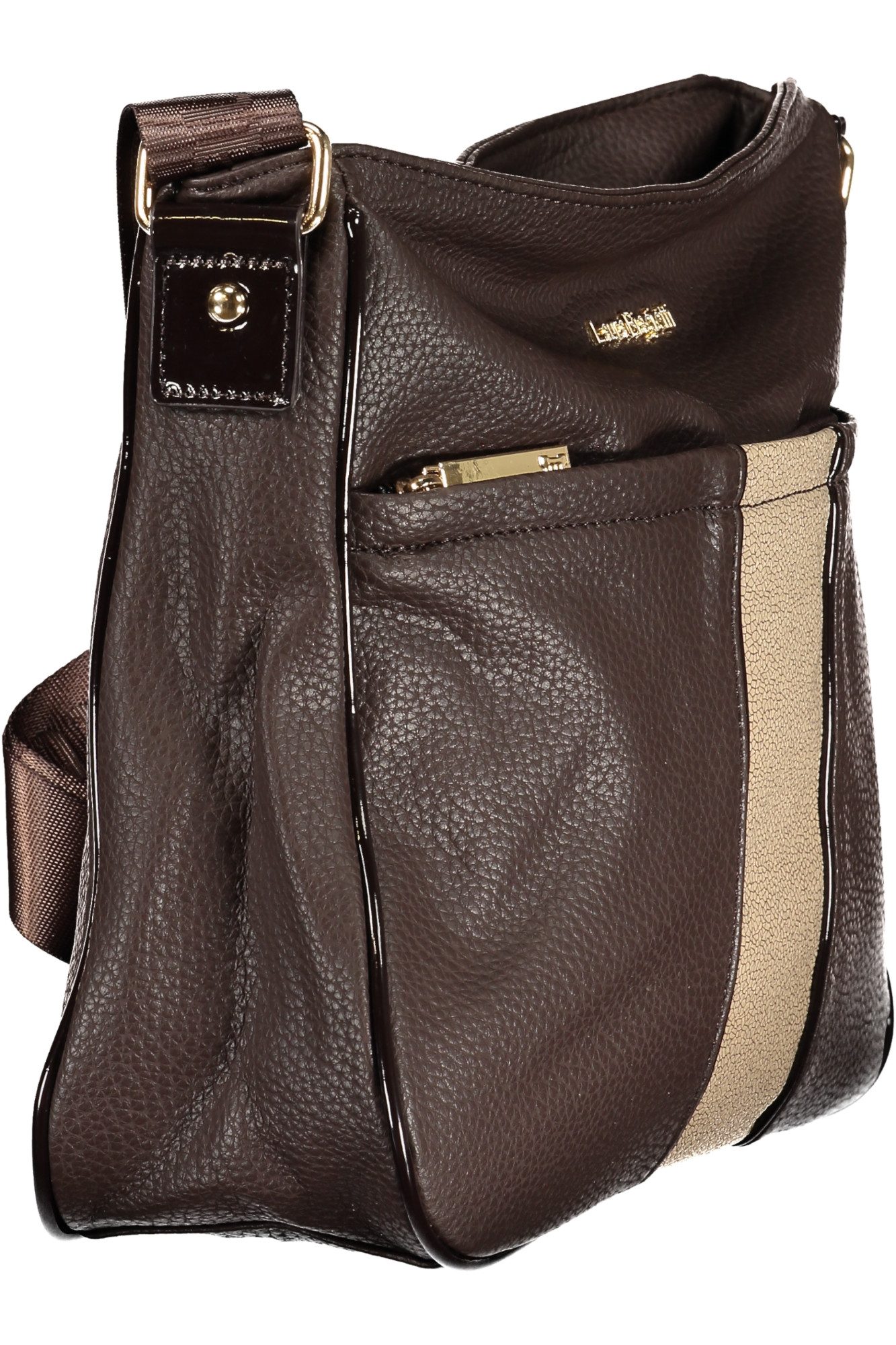Laura Biagiotti Umhängetasche, Stylische braune Damenhandtasche mit verstellbarem Schultergurt