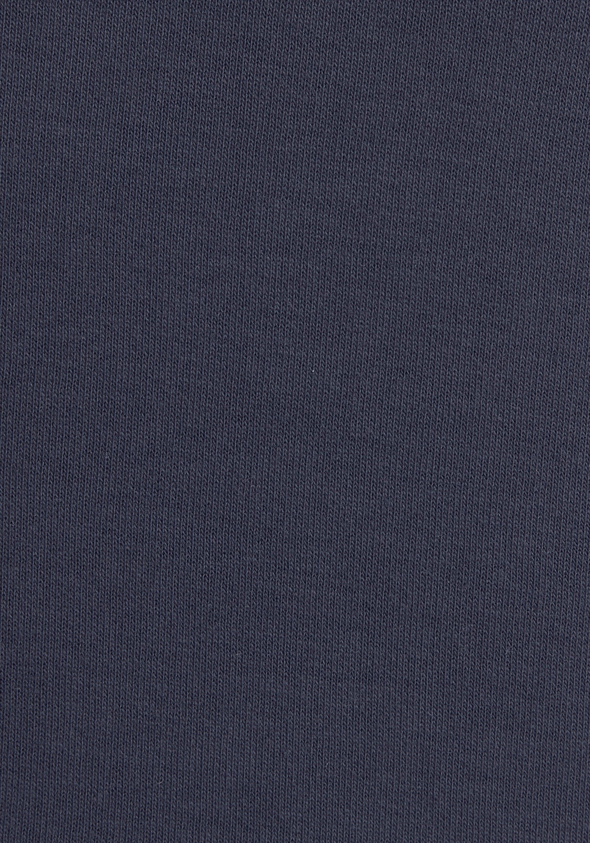 marine Kontrastfarbenem KangaROOS Sweatshirt Loungeanzug Logodruck, mit
