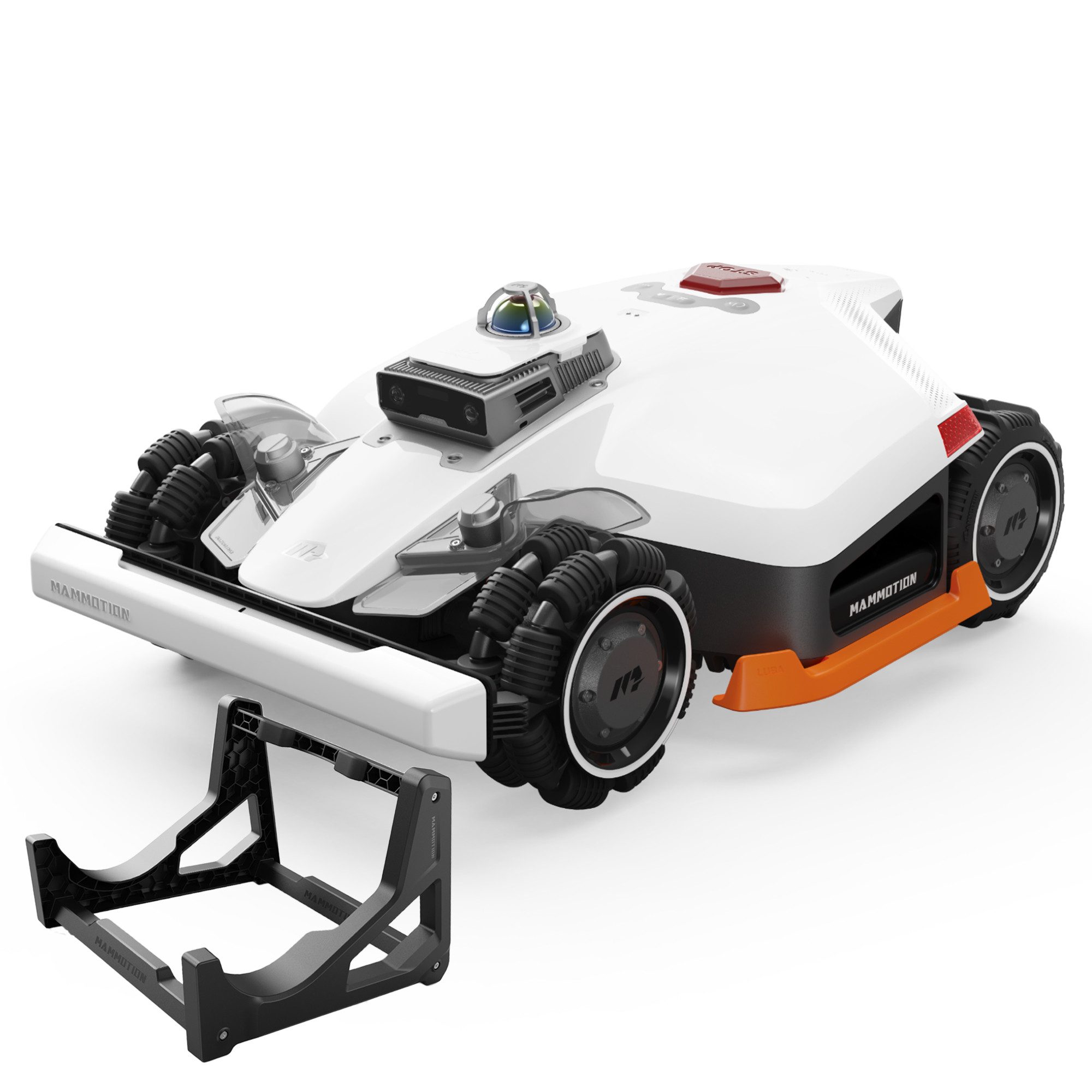 Mammotion Rasenmähroboter LUBA 3 AWD 1500 Mähroboter ohne Begrenzungskabel, bis 1500 m² Rasenfläche, (mit Waschständer, 360° LiDAR + Dual-Kamera-KI-Vision), Allradantrieb, Auto-Kartierung, 80% Steigung, 4G-Modul, APP