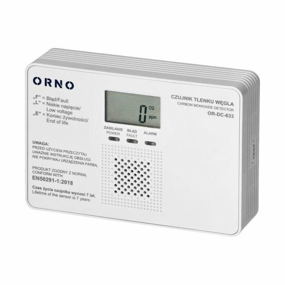 Orno PORNO-KOHLENMONOXIDSENSOR, 9-V-DISPLAY CO-Melder