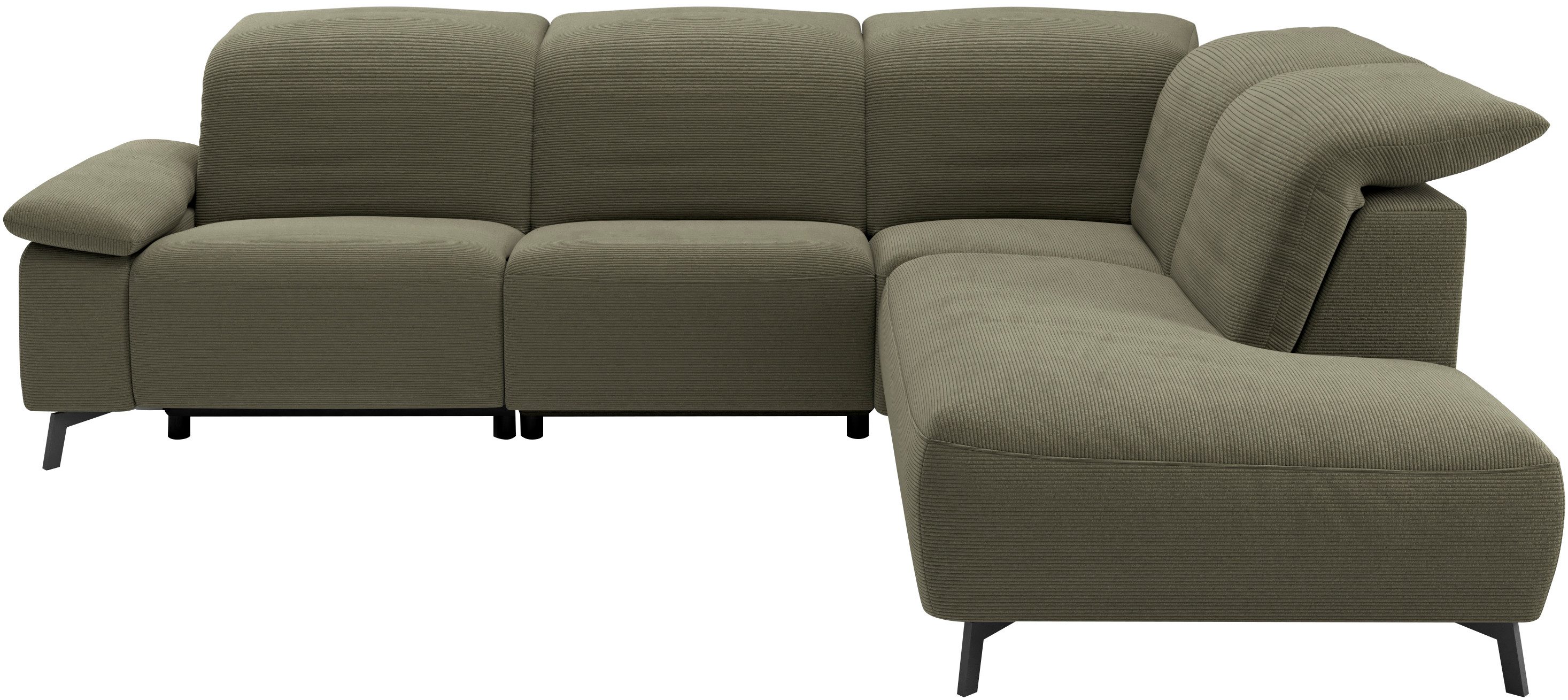 Musterring Ecksofa MR 370, intelligenter Komfort im modernen Design, Optionale Relaxfunktion, flexible Kopfteile & klappbare Armlehnen