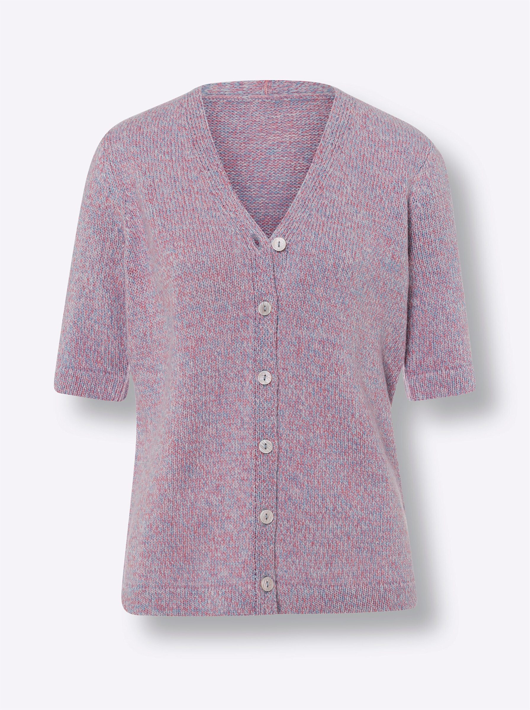 Sieh an! Strickjacke Strickjacke Kurzarm Jersey